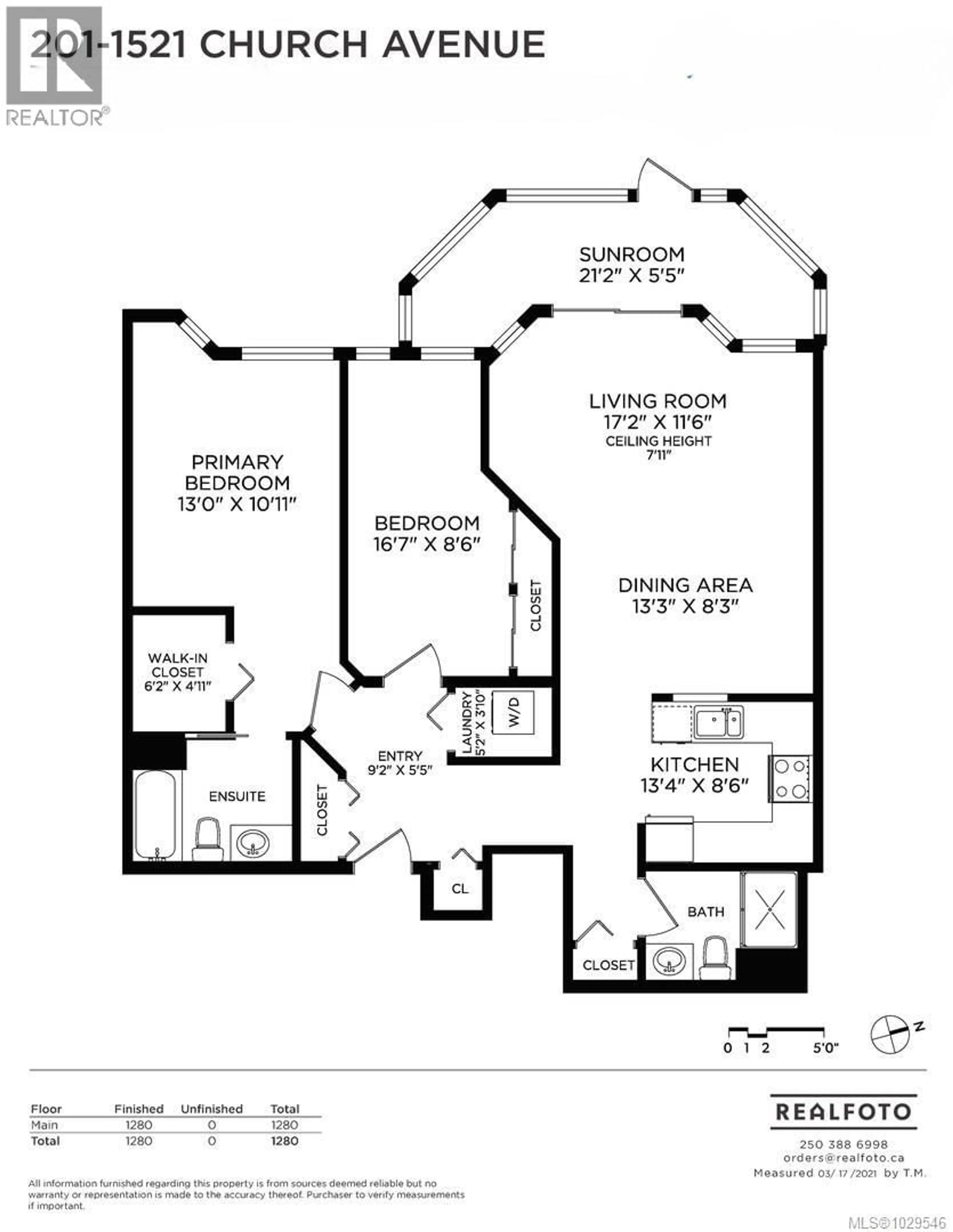 Floor plan for 201 - 1521 CHURCH AVENUE, Saanich British Columbia V8P5T7