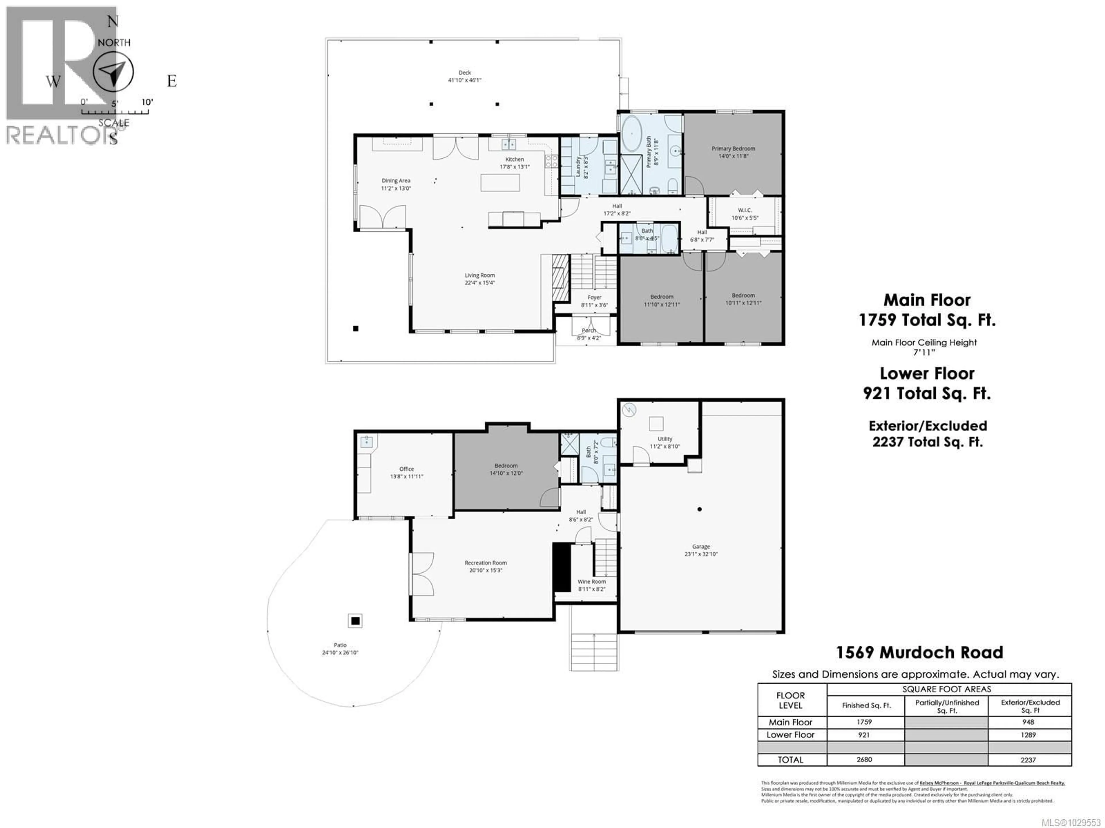 Floor plan for 1569 MURDOCH ROAD, Nanaimo British Columbia V0R1J0