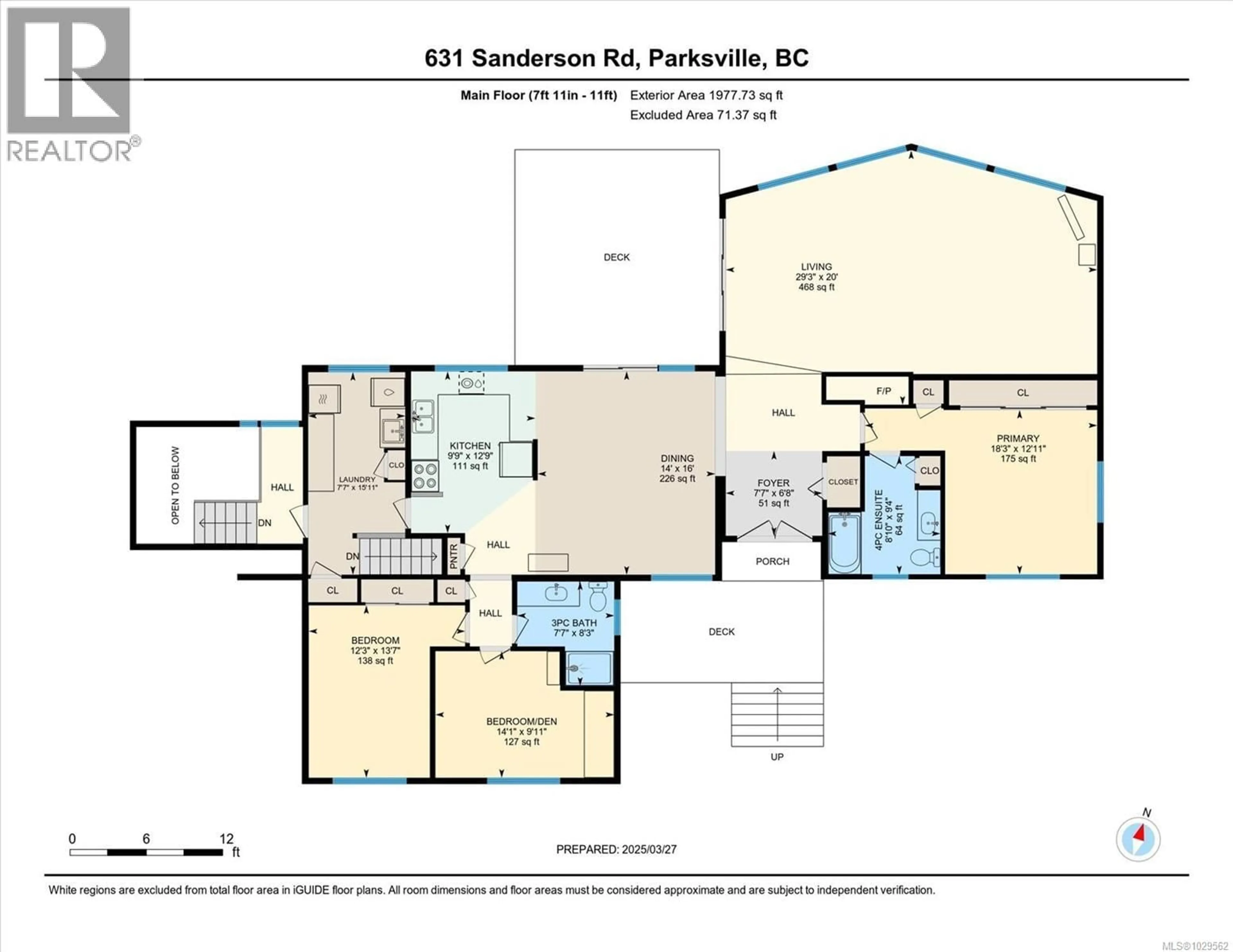 Floor plan for 631 SANDERSON ROAD, Parksville British Columbia V9P1B1