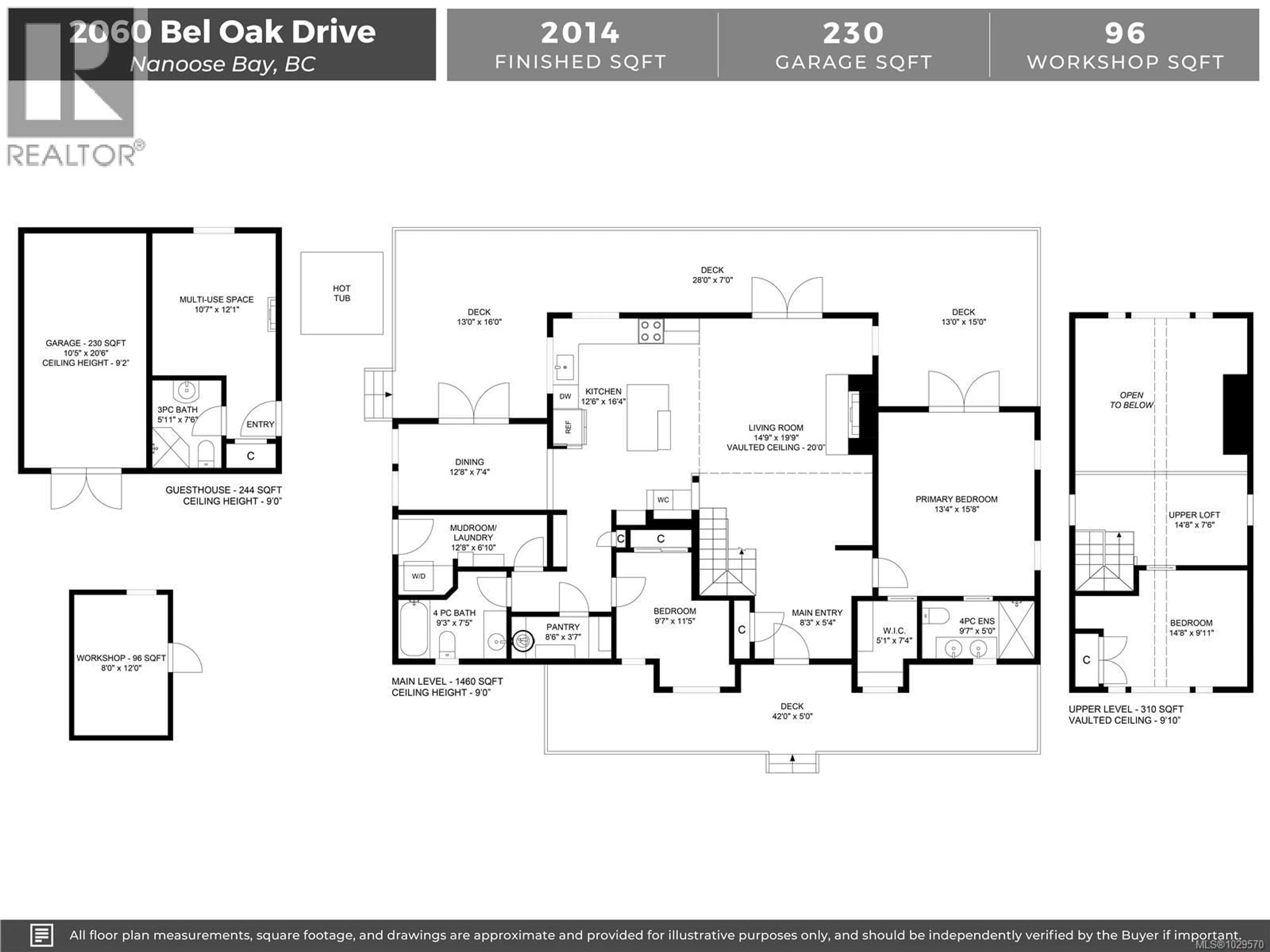 Floor plan for 2060 BEL OAK DRIVE, Nanoose Bay British Columbia V9P9E9