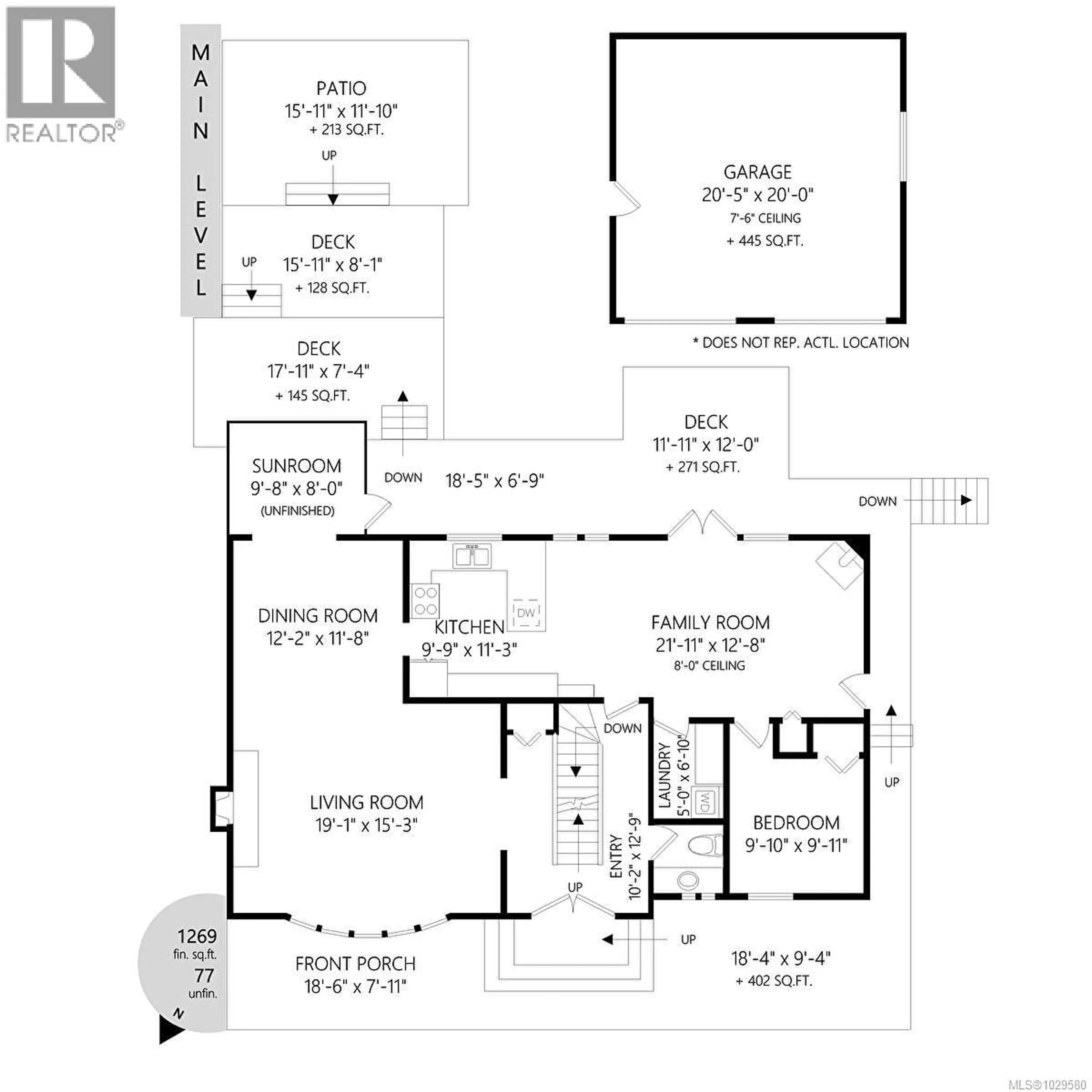 Floor plan for 2615 ARBUTUS ROAD, Saanich British Columbia V8N1W4