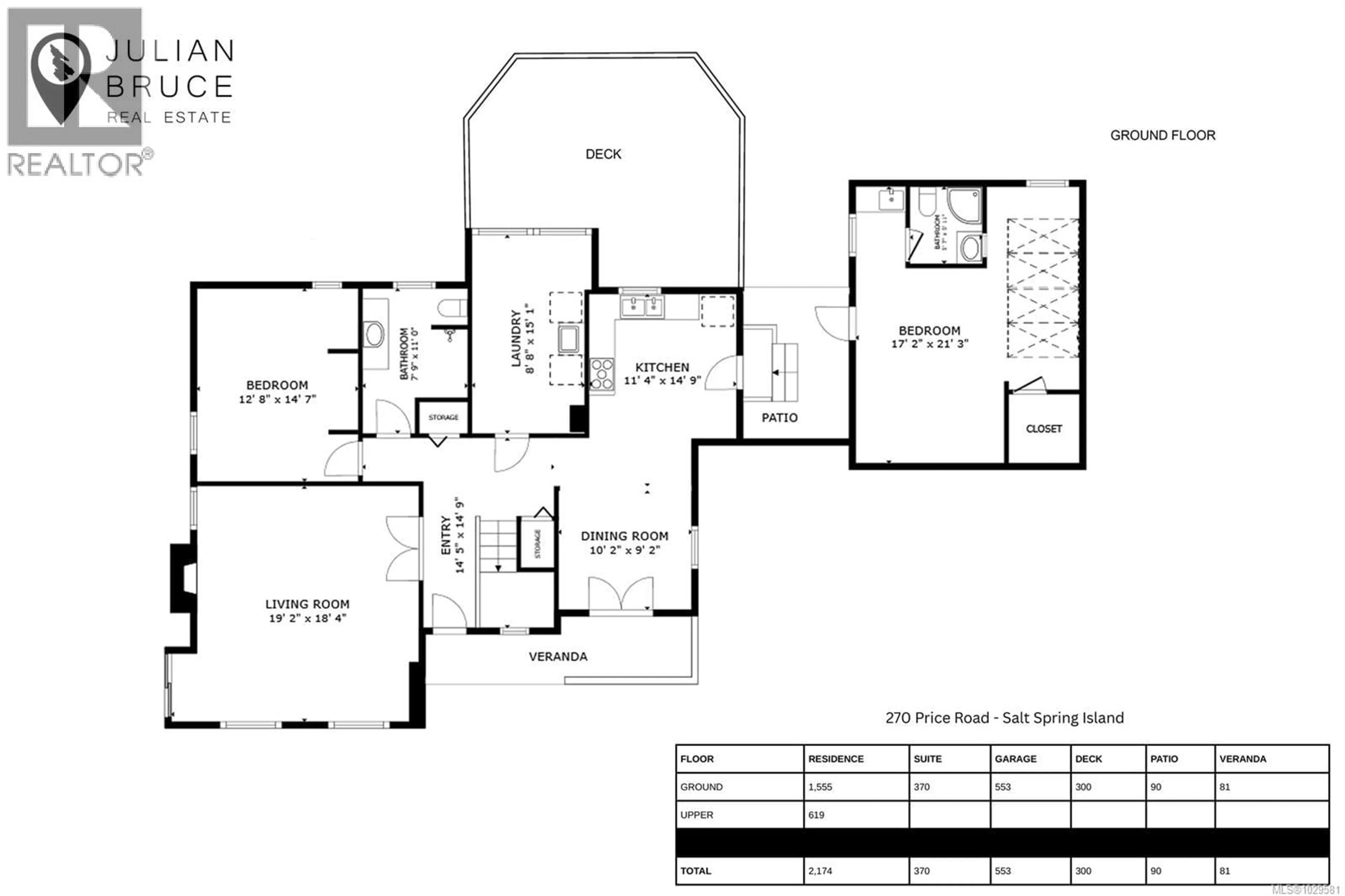 Floor plan for 270 PRICE ROAD, Salt Spring British Columbia V8K2E9