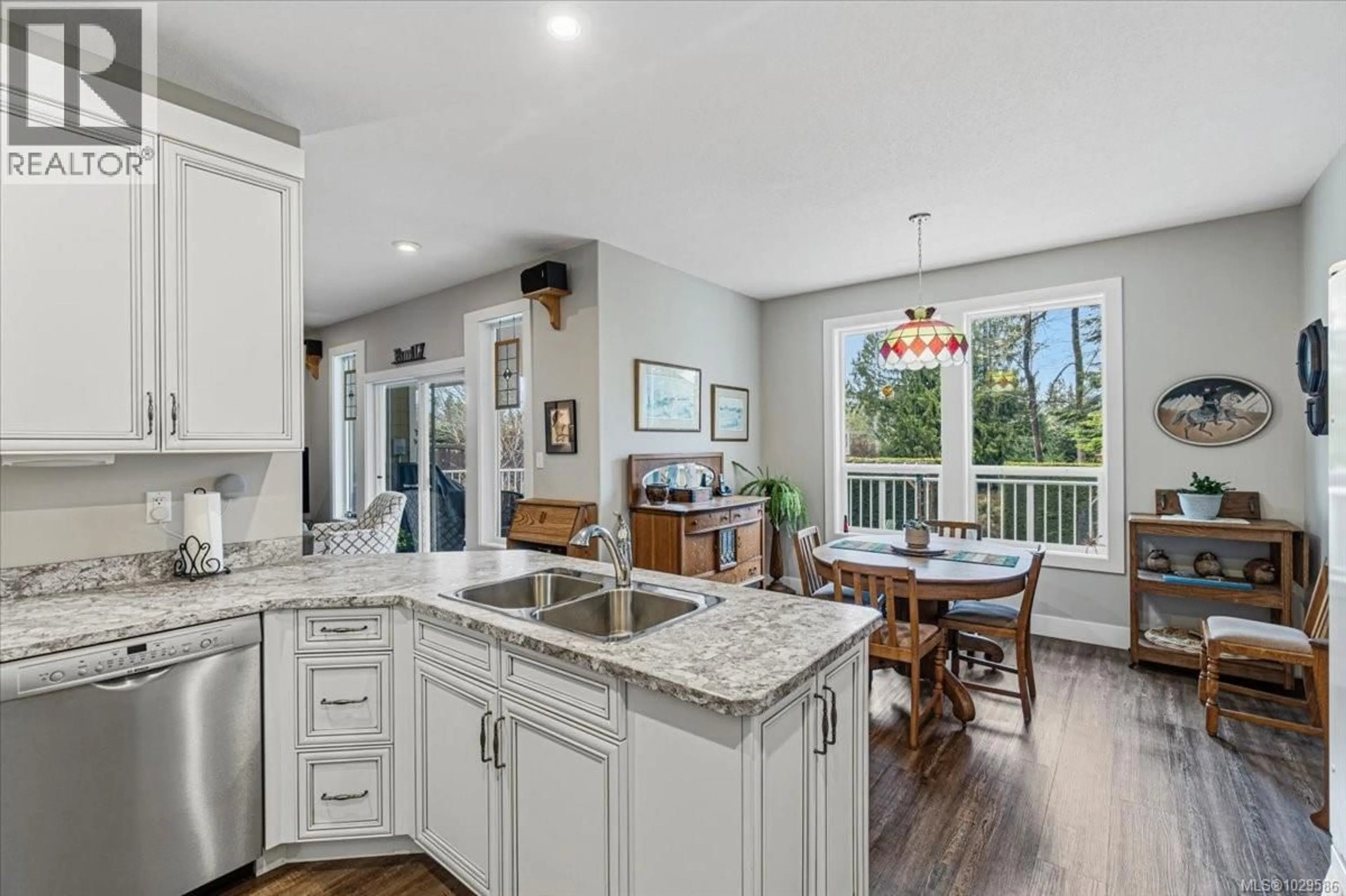 Open concept kitchen, ceramic/tile floor for 3831 CREEKSIDE DRIVE, Bowser British Columbia V0R1G0