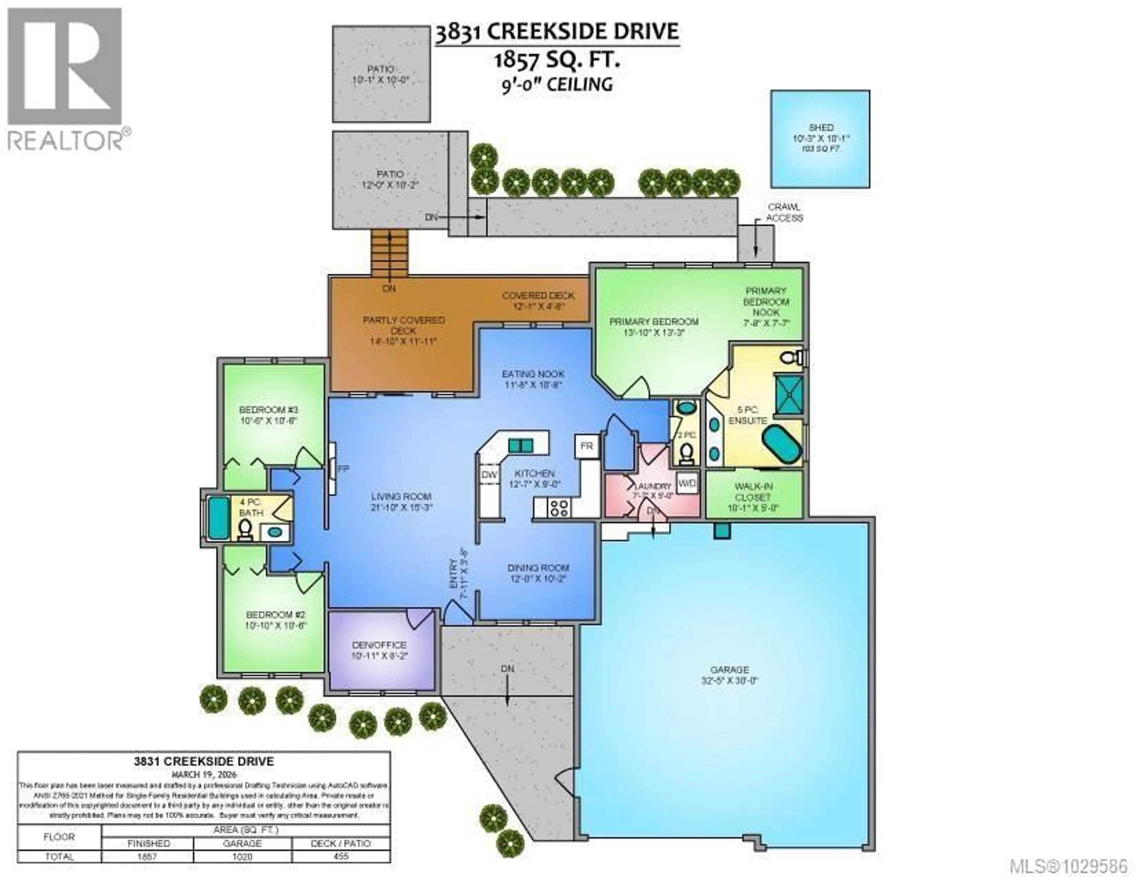 Floor plan for 3831 CREEKSIDE DRIVE, Bowser British Columbia V0R1G0