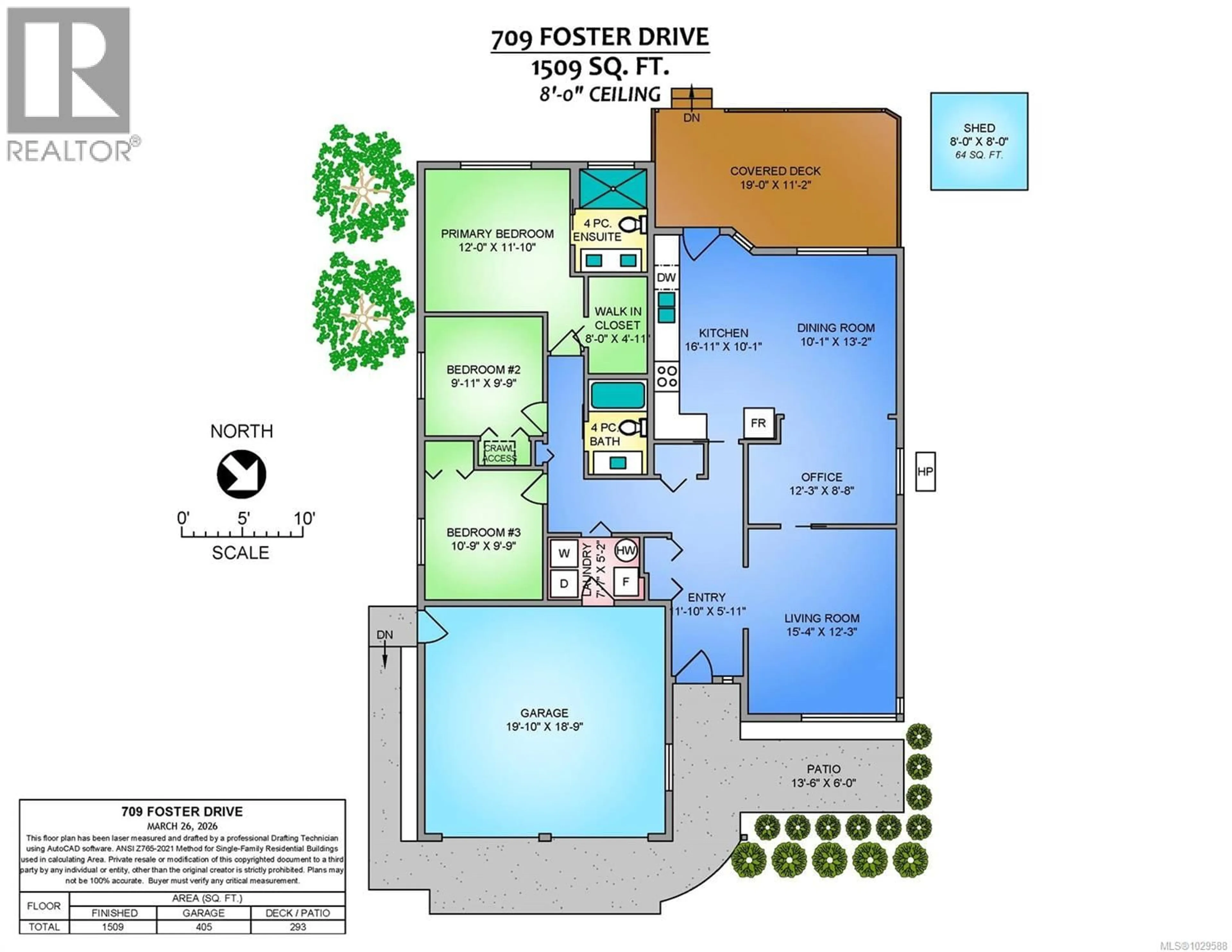Floor plan for 709 FOSTER DRIVE, Parksville British Columbia V9P2M2