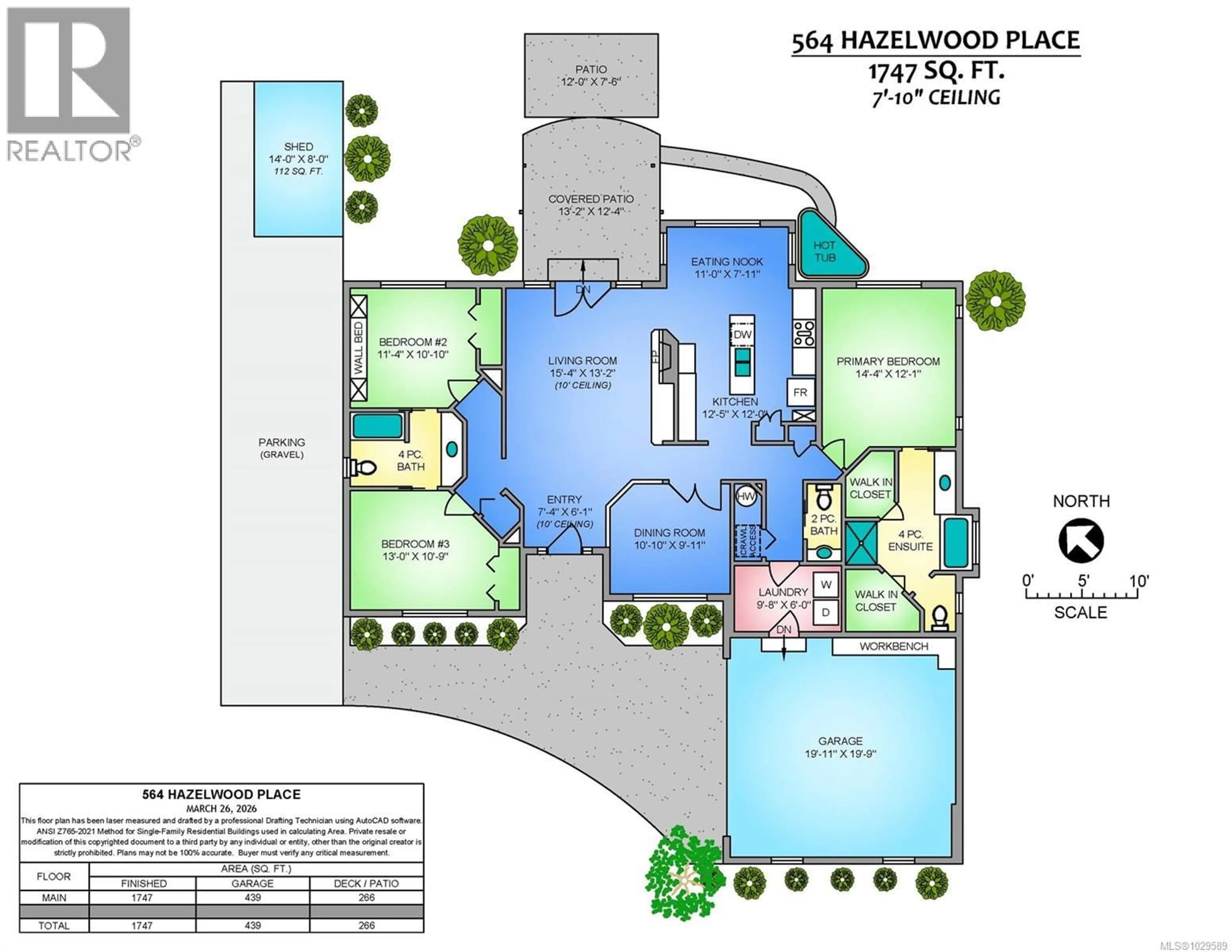 Floor plan for 564 HAZELWOOD PLACE, Qualicum Beach British Columbia V9K1A1