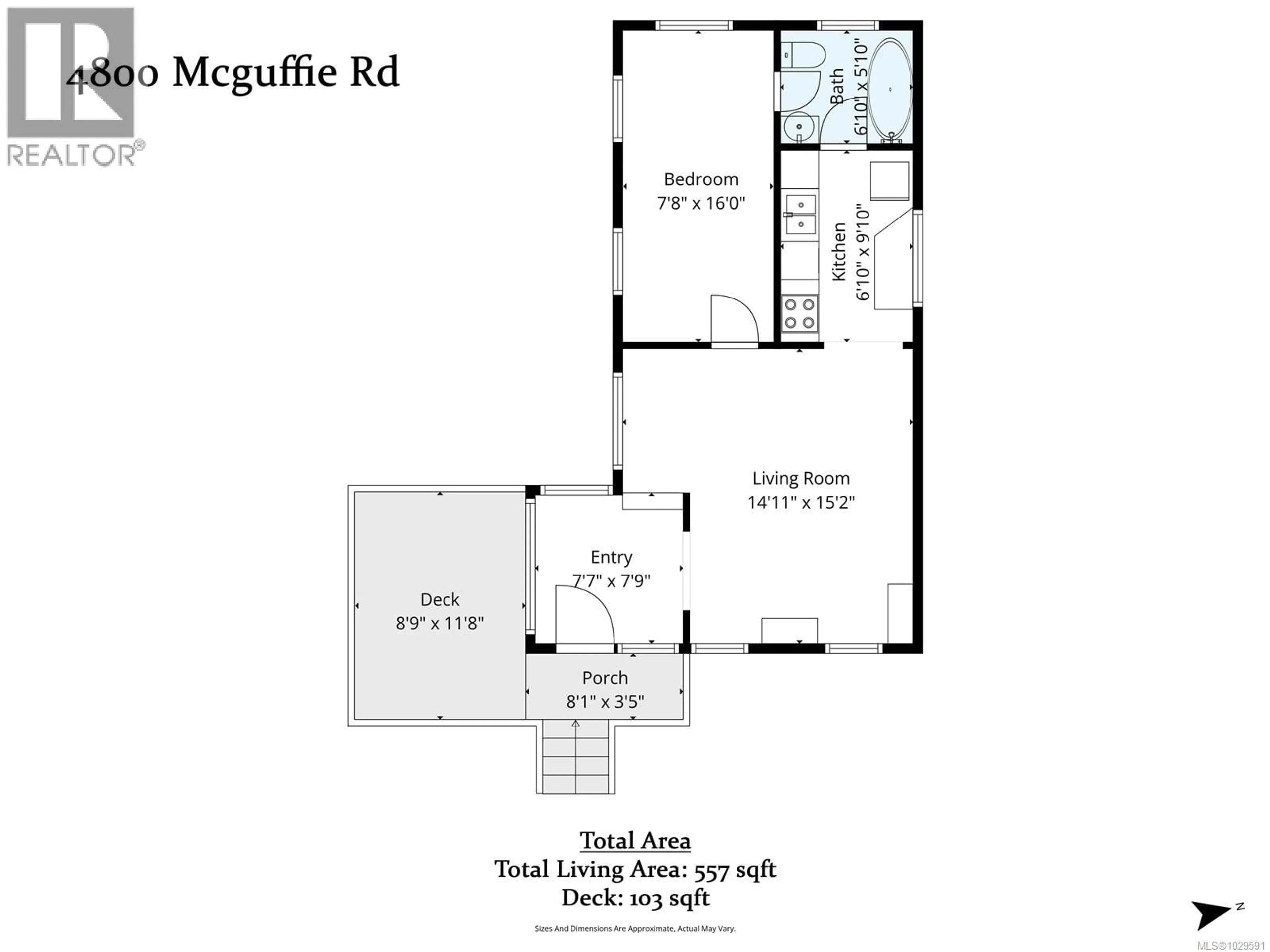 Floor plan for 4800 MCGUFFIE ROAD, Nanaimo British Columbia V9T5B3