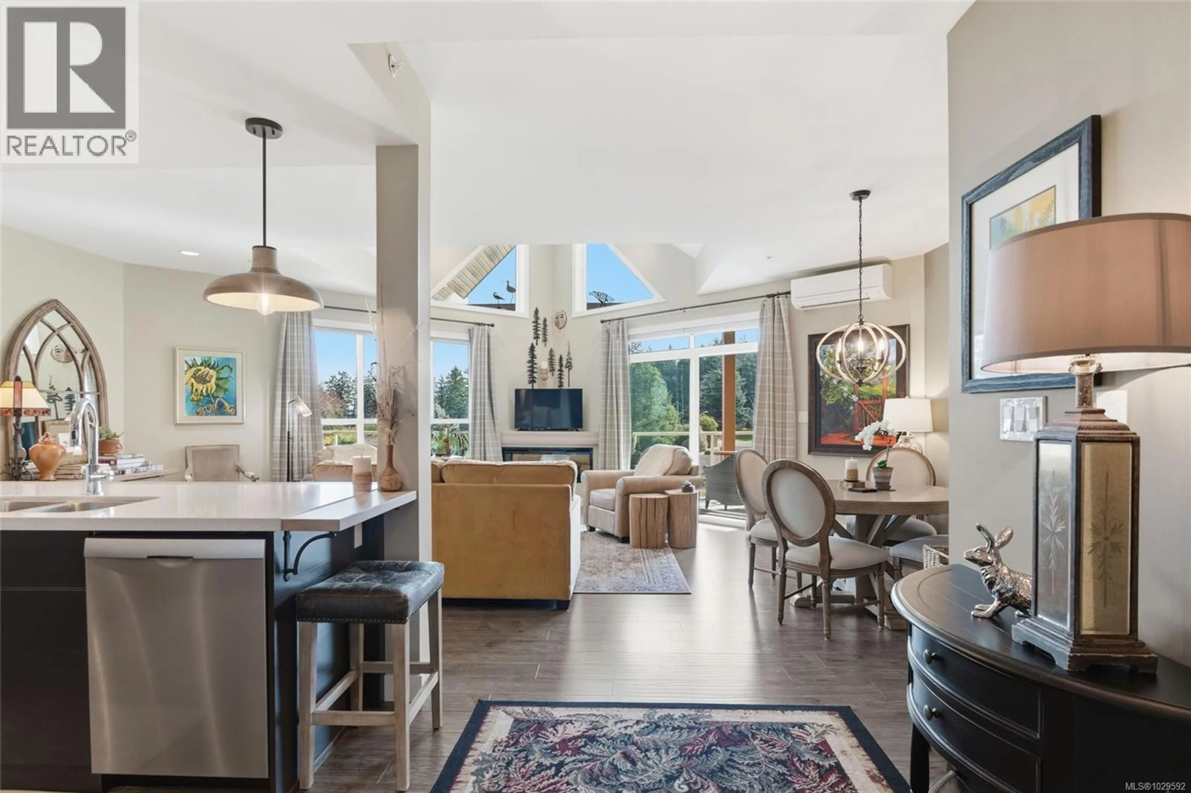 Open concept kitchen, ceramic/tile floor for 303 - 439 COLLEGE ROAD, Qualicum Beach British Columbia V9K0B2