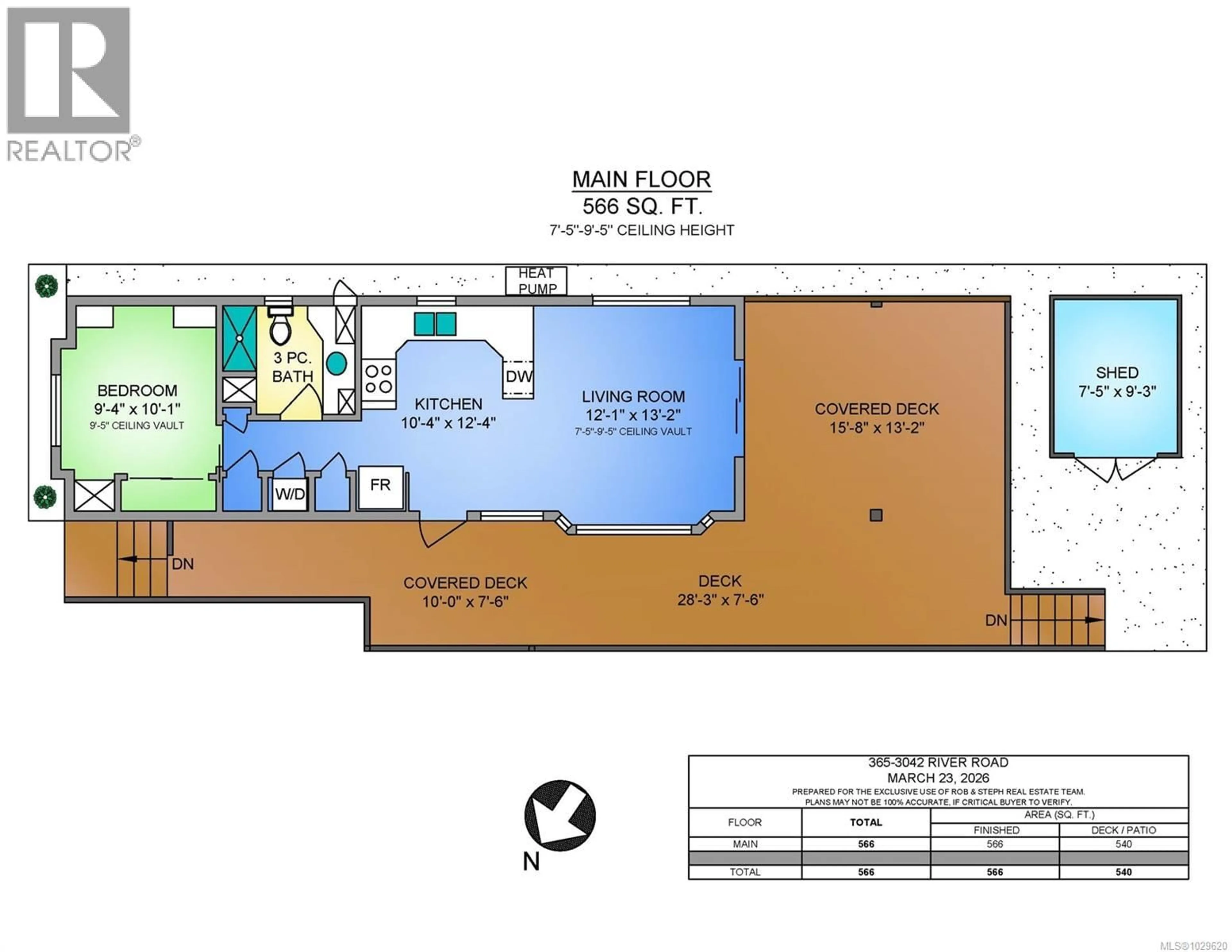 Floor plan for 365 - 3042 RIVER ROAD, Chemainus British Columbia V0R1K3
