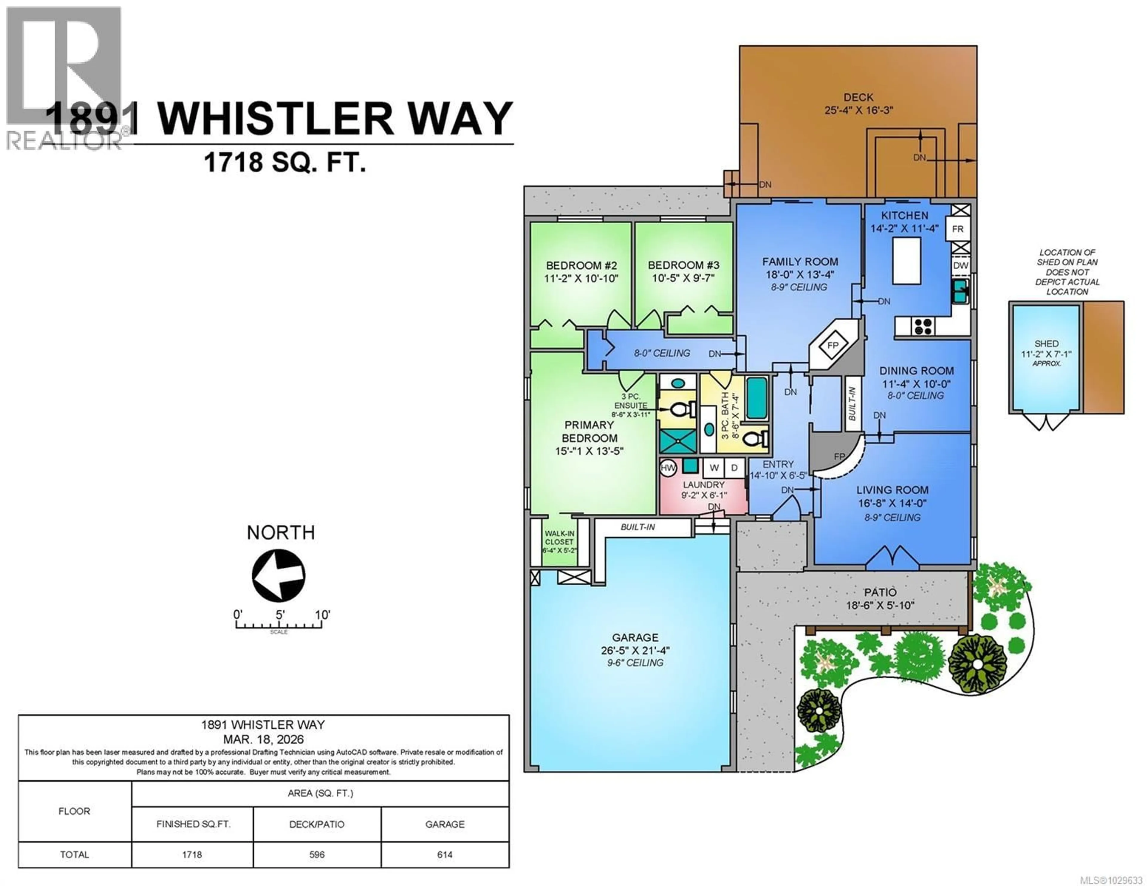 Floor plan for 1891 WHISTLER WAY, Campbell River British Columbia V9W6R1