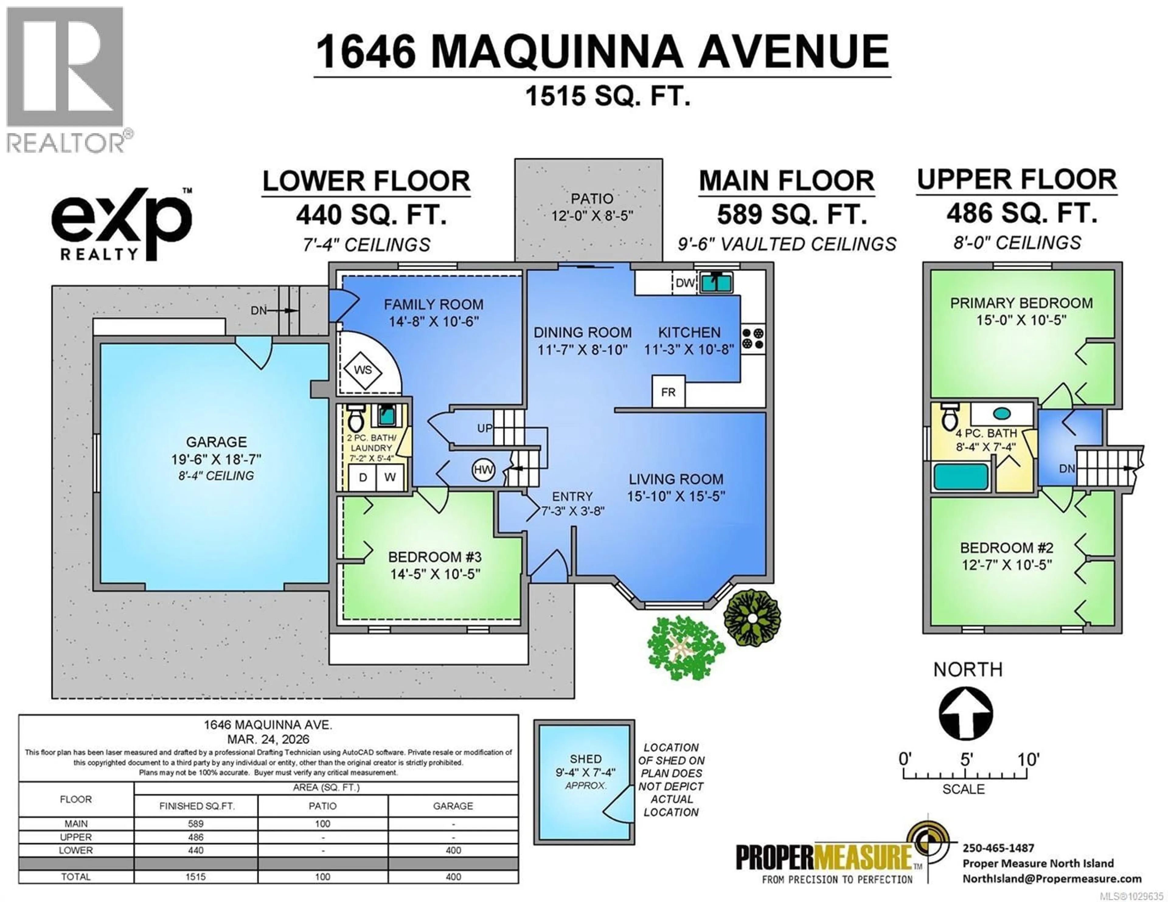 Floor plan for 1646 MAQUINNA AVENUE, Comox British Columbia V9M3L7