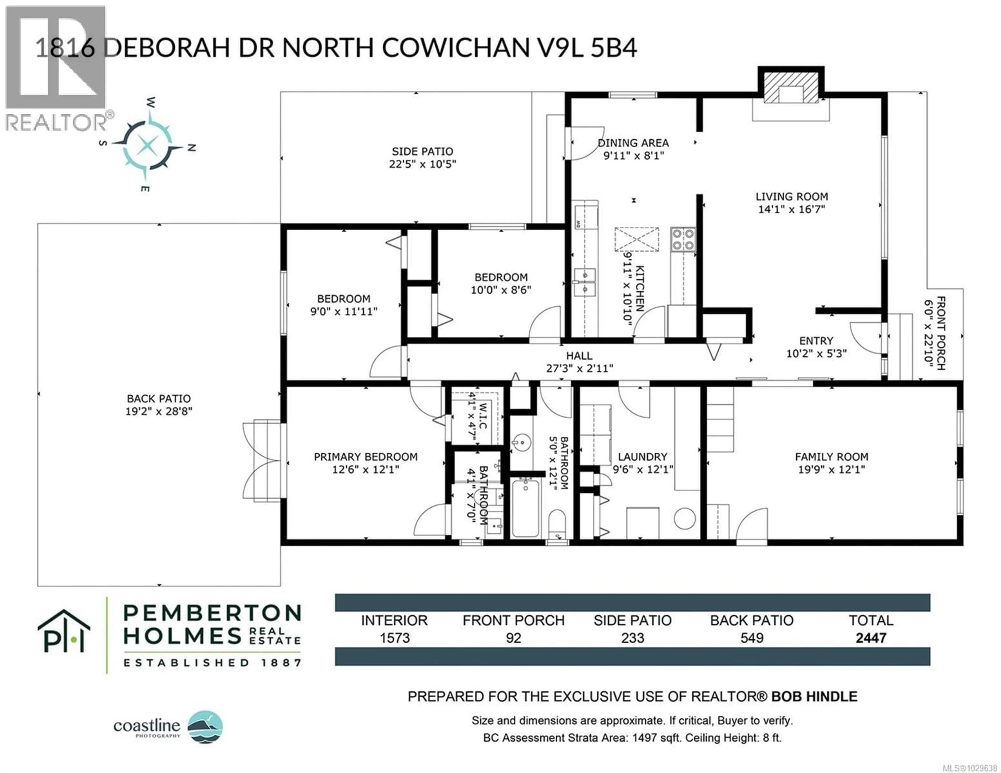 Floor plan for 1816 DEBORAH DRIVE, Duncan British Columbia V9L5B4