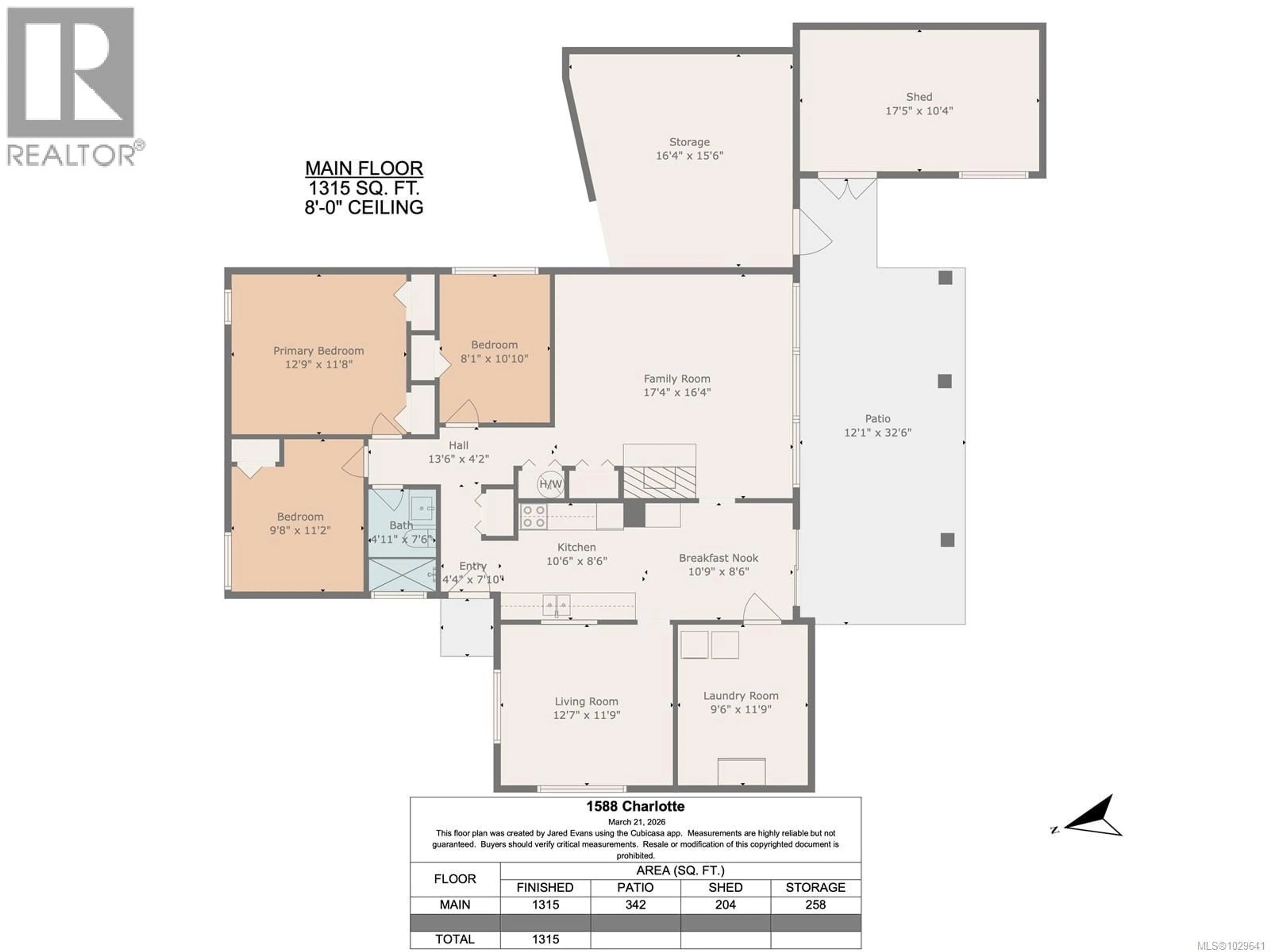 Floor plan for 1588 CHARLOTTE STREET, Crofton British Columbia V0R1R0