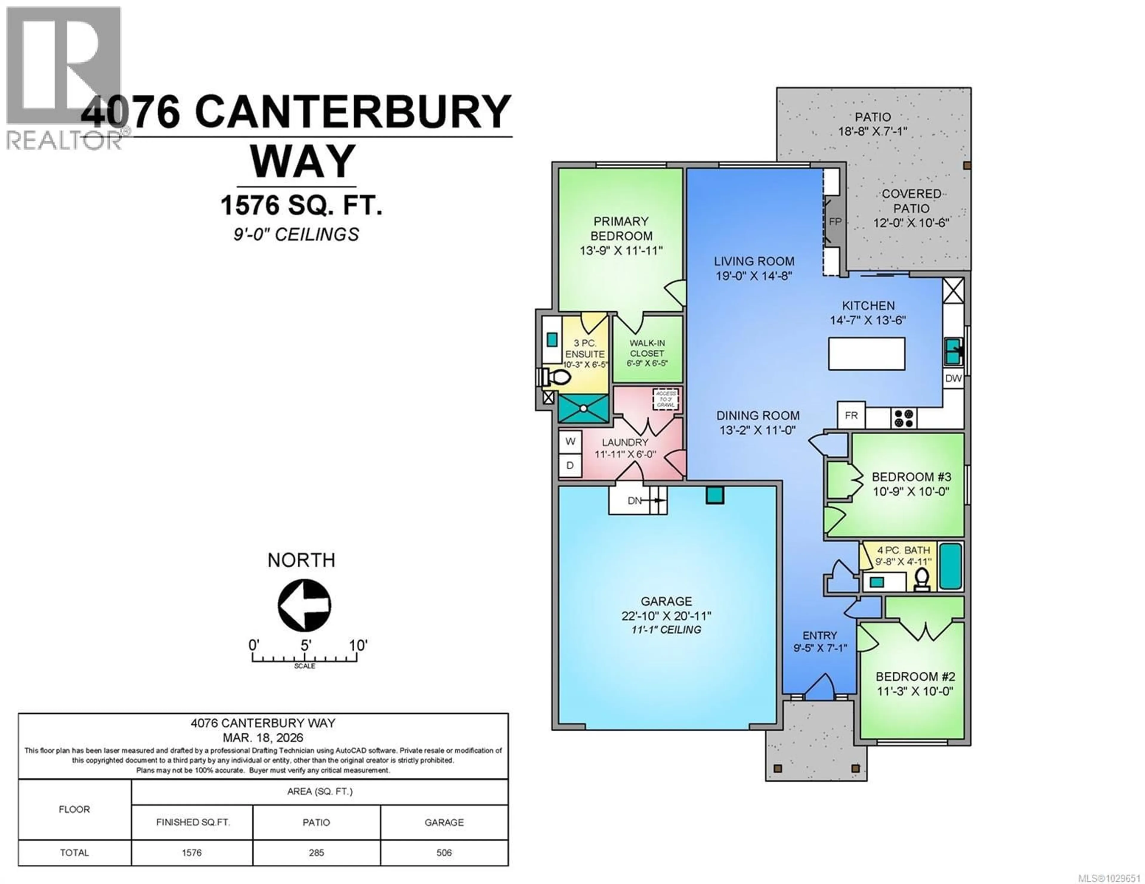 Floor plan for 4076 CANTERBURY WAY, Courtenay British Columbia V9N0E8