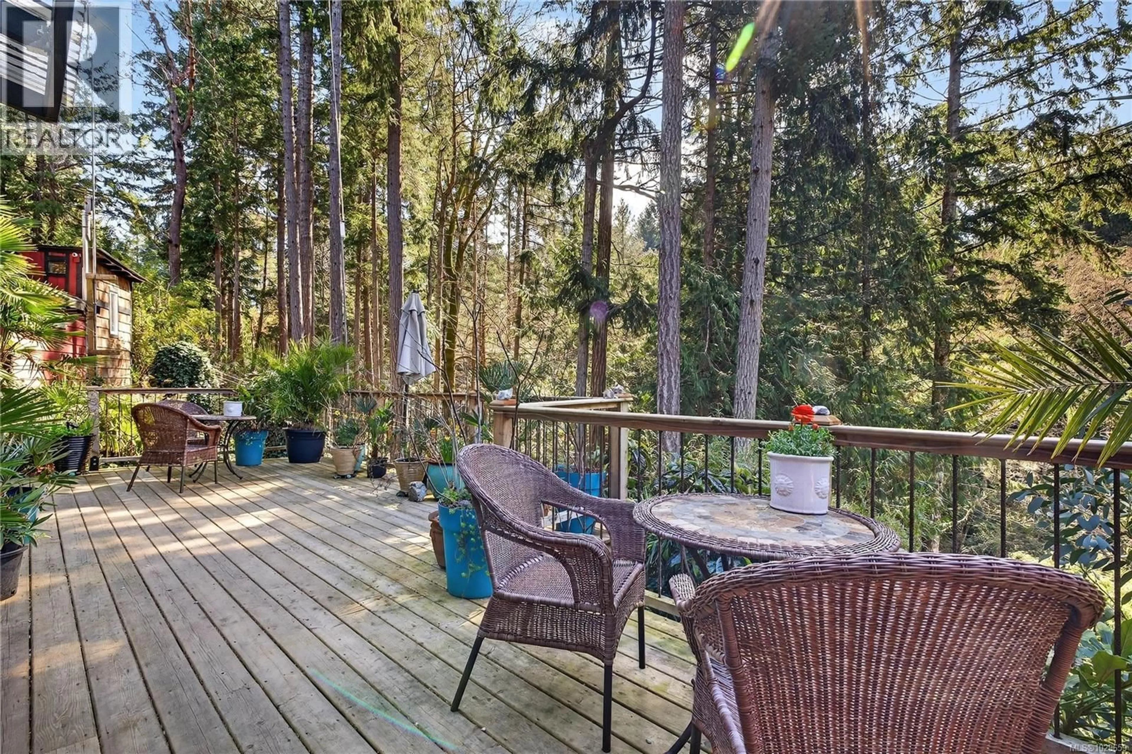 Patio, forest/trees view for 2470 NORTH END ROAD, Salt Spring British Columbia V8K1A9