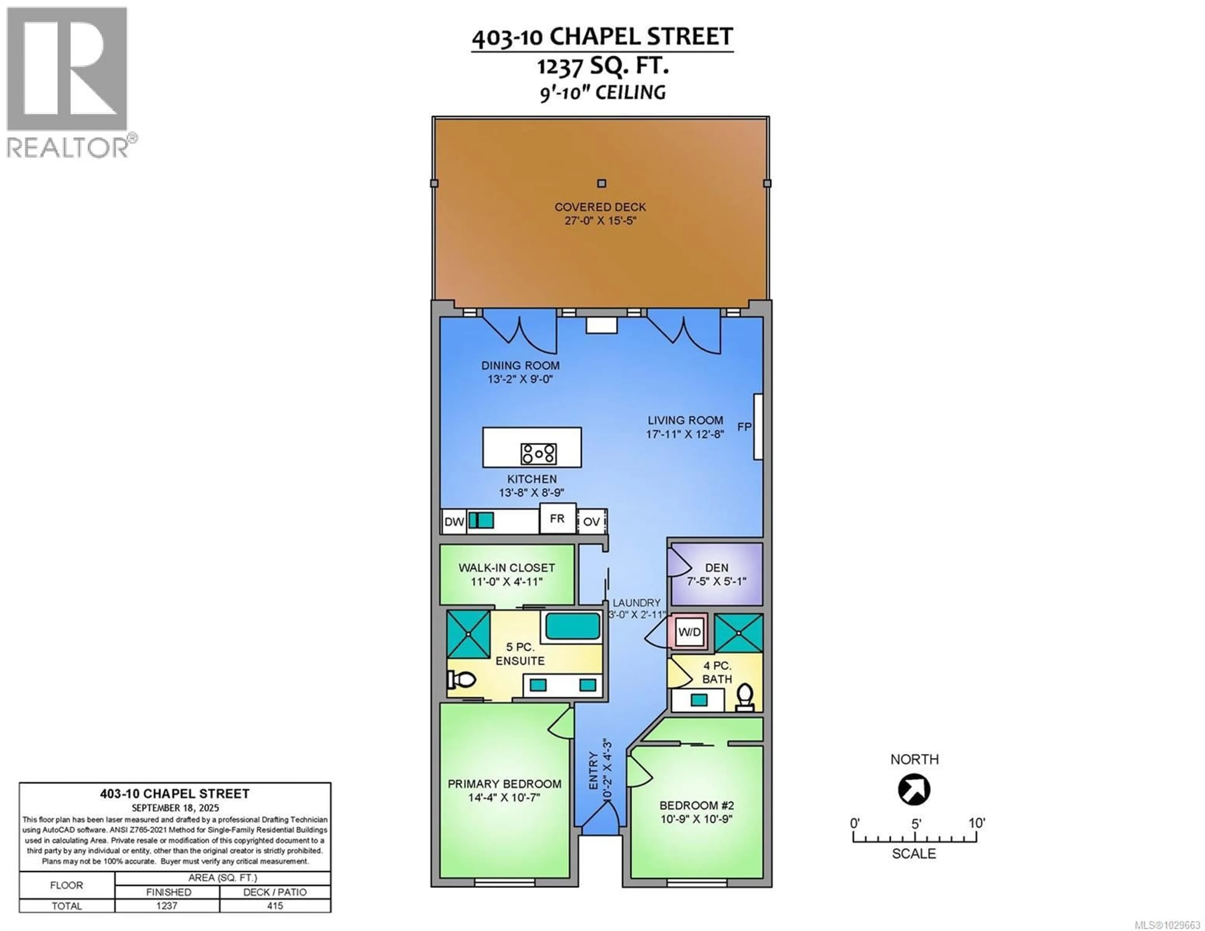 Floor plan for 403 - 10 CHAPEL STREET, Nanaimo British Columbia V9R5H2
