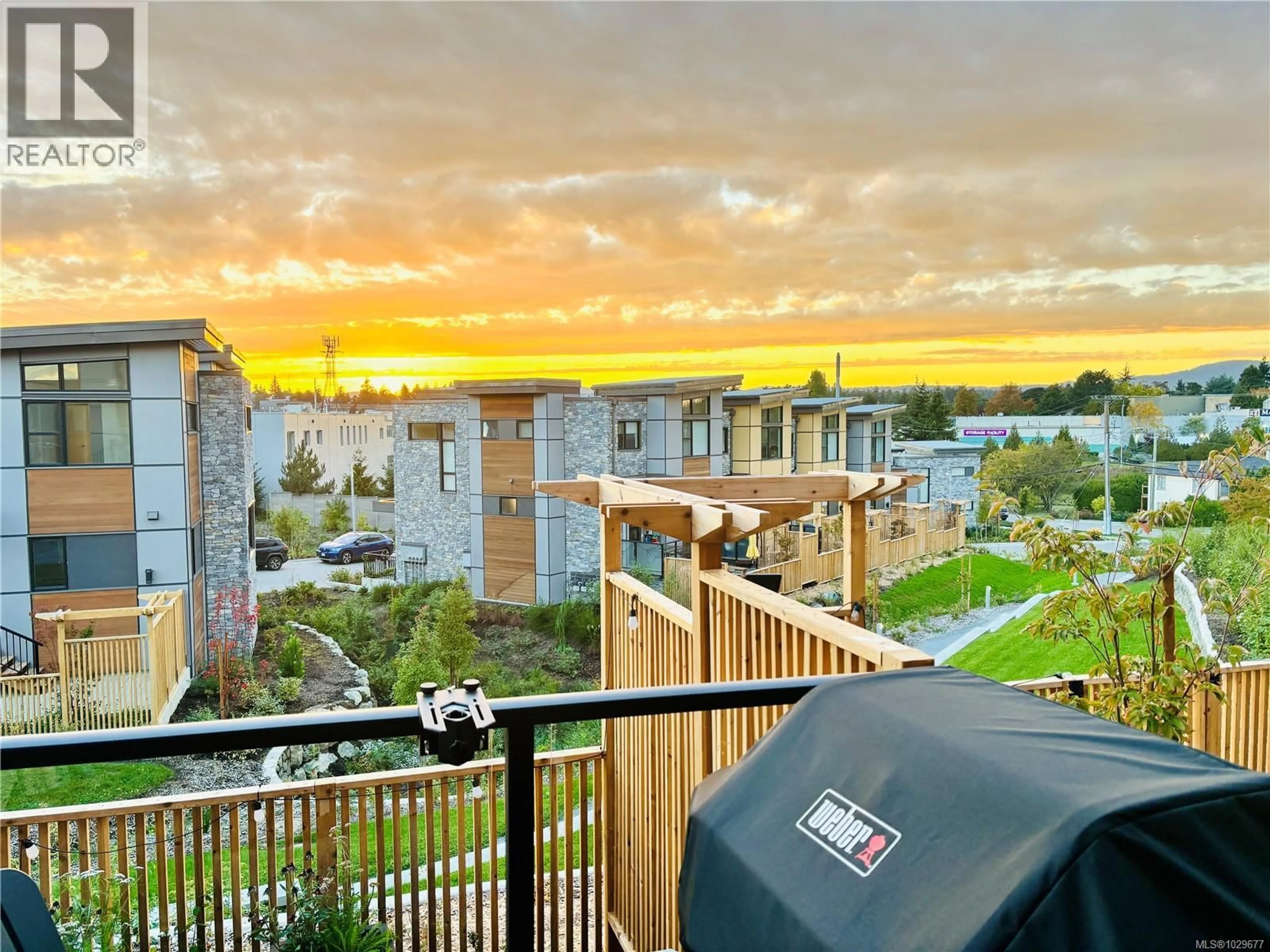 Patio, city buildings view from balcony for 26 - 4253 DIEPPE ROAD, Saanich British Columbia V8X2N2