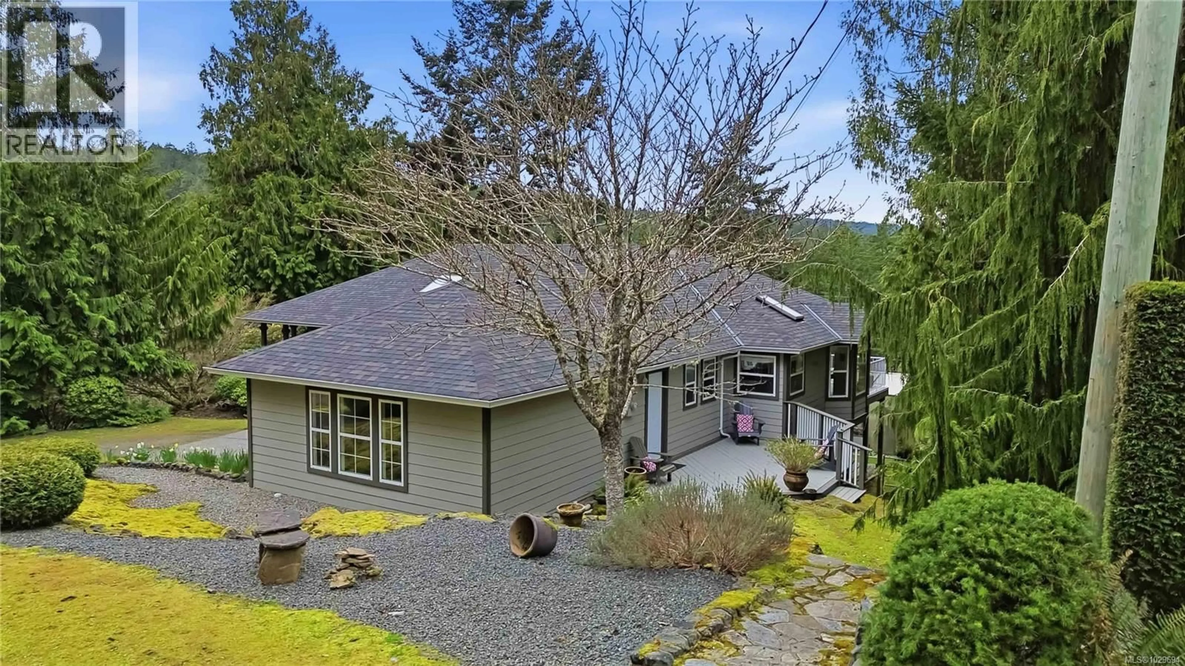 A pic from outside/outdoor area/front of a property/back of a property/a pic from drone, street for 762 SEEDTREE ROAD, Sooke British Columbia V9Z1C2