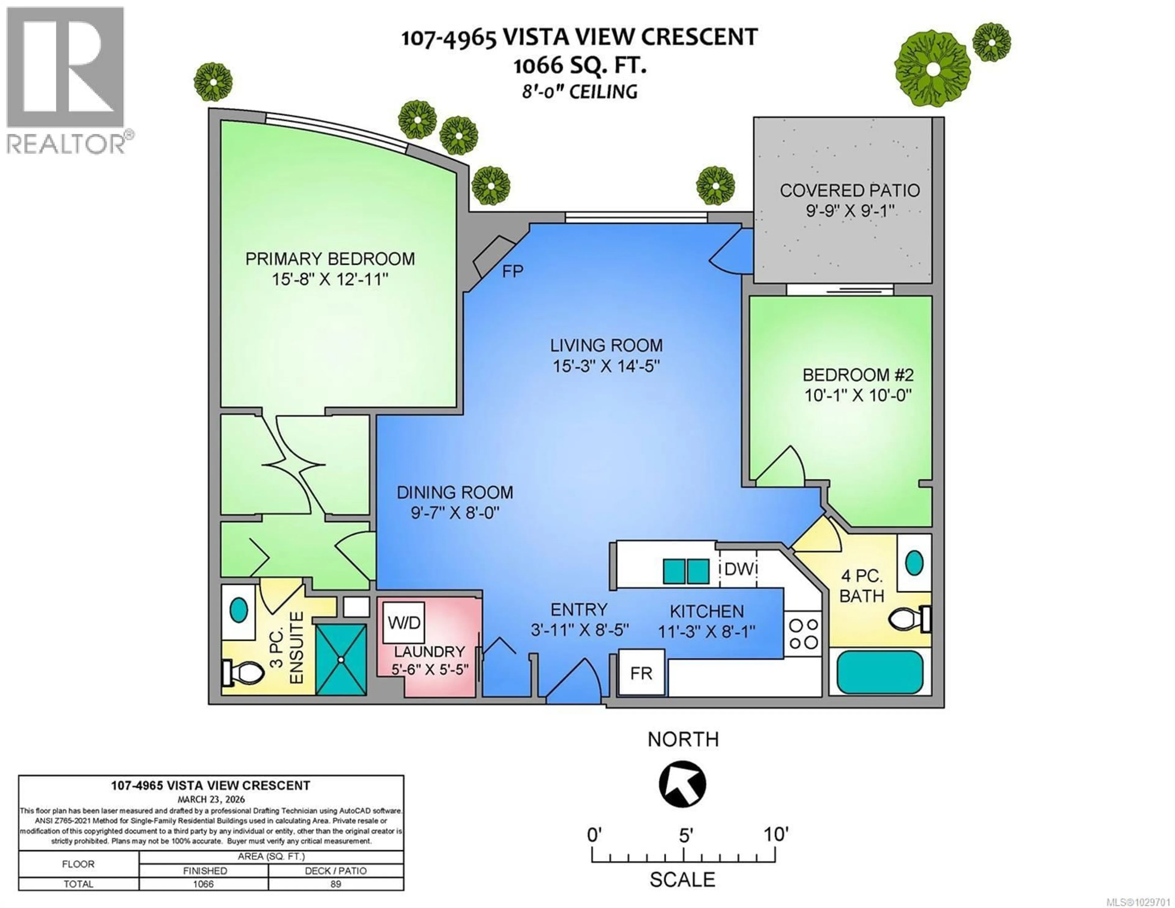 Floor plan for 107 - 4965 VISTA VIEW CRESCENT, Nanaimo British Columbia V9V1S1