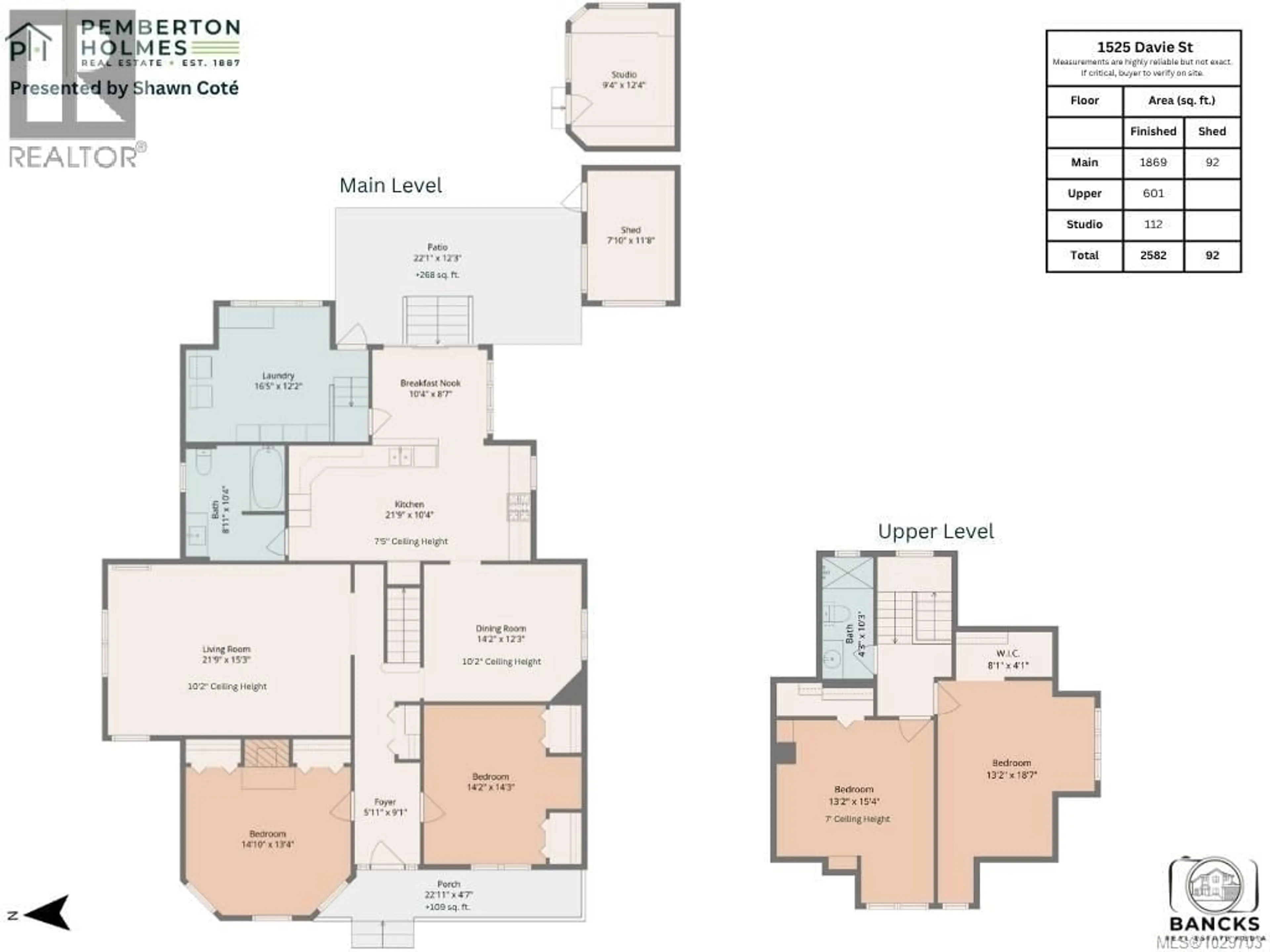 Floor plan for 1525 DAVIE STREET, Victoria British Columbia V8R4W4