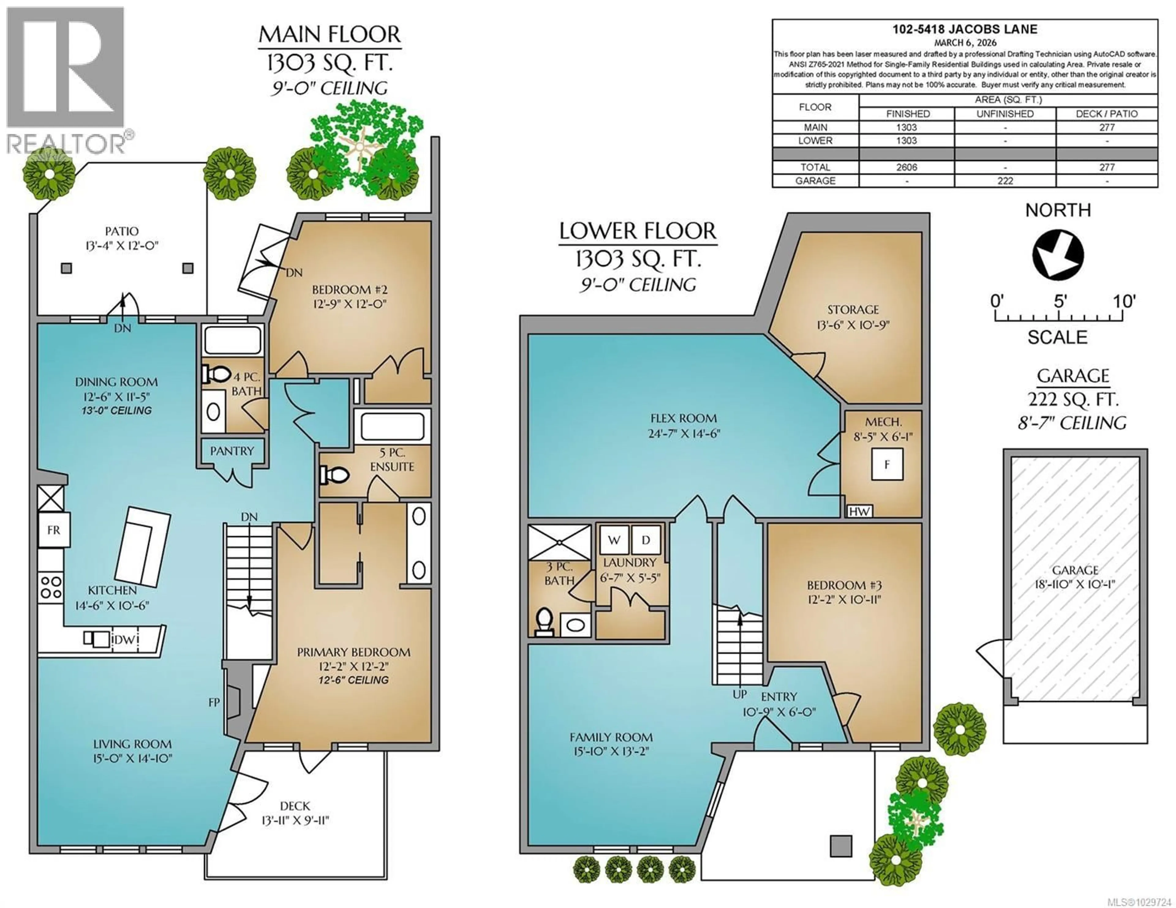 Floor plan for 102 - 5418 JACOBS LANE, Nanaimo British Columbia V9T0B7