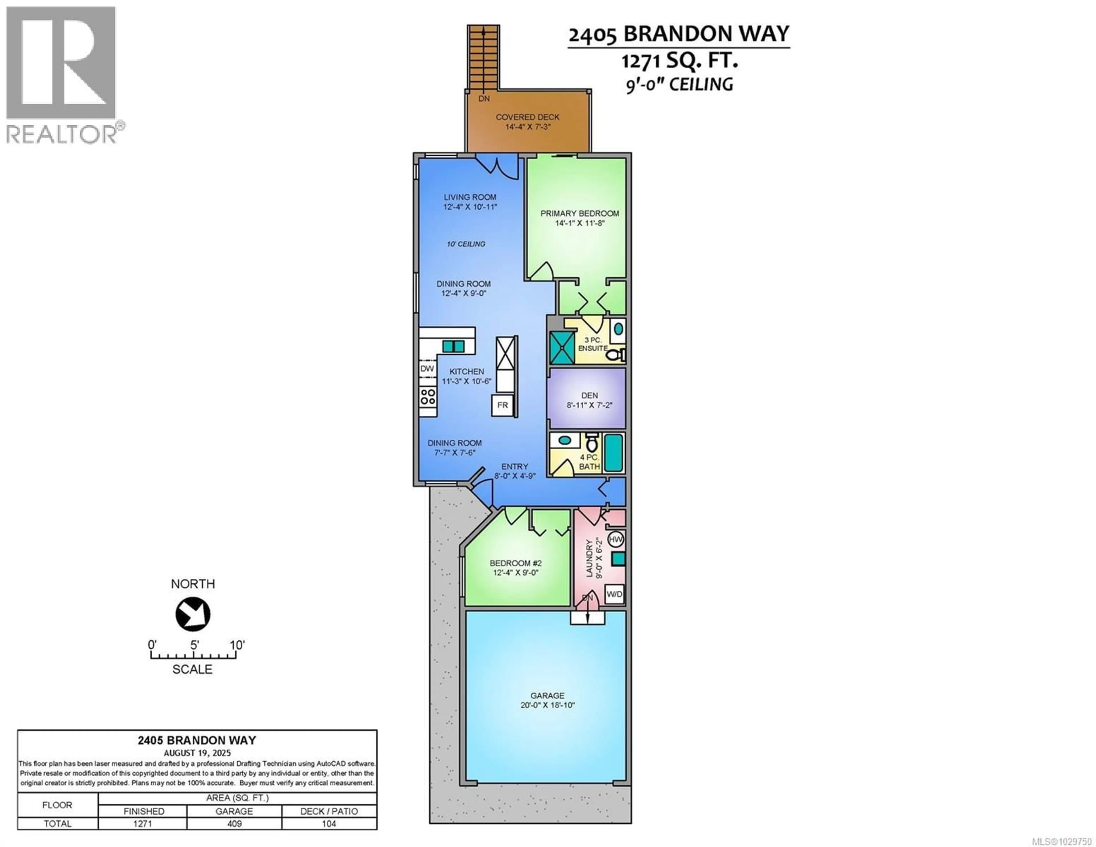 Floor plan for 2405 BRANDON WAY, Nanaimo British Columbia V9T0G2