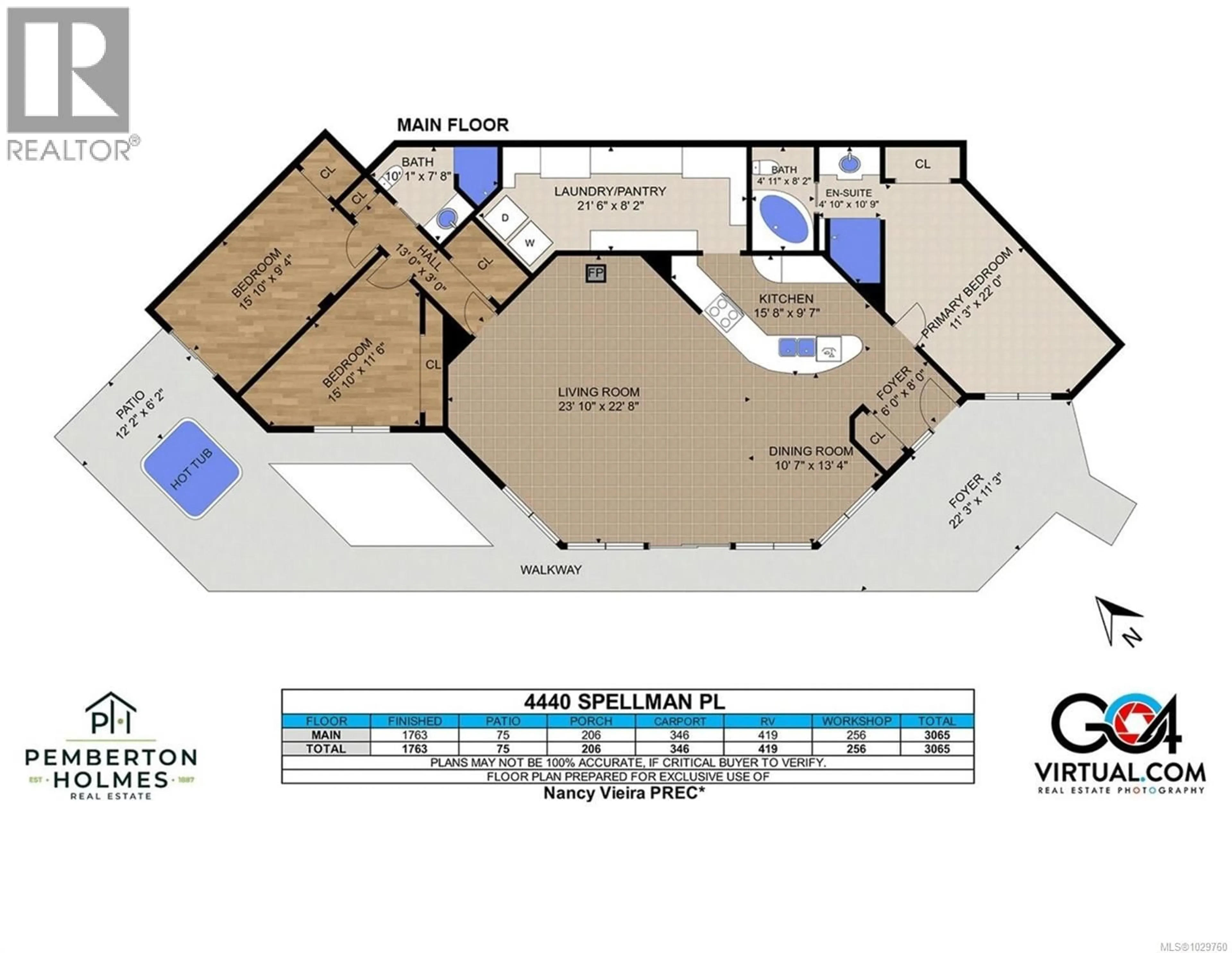 Floor plan for 4440 SPELLMAN PLACE, Metchosin British Columbia V9C4C5