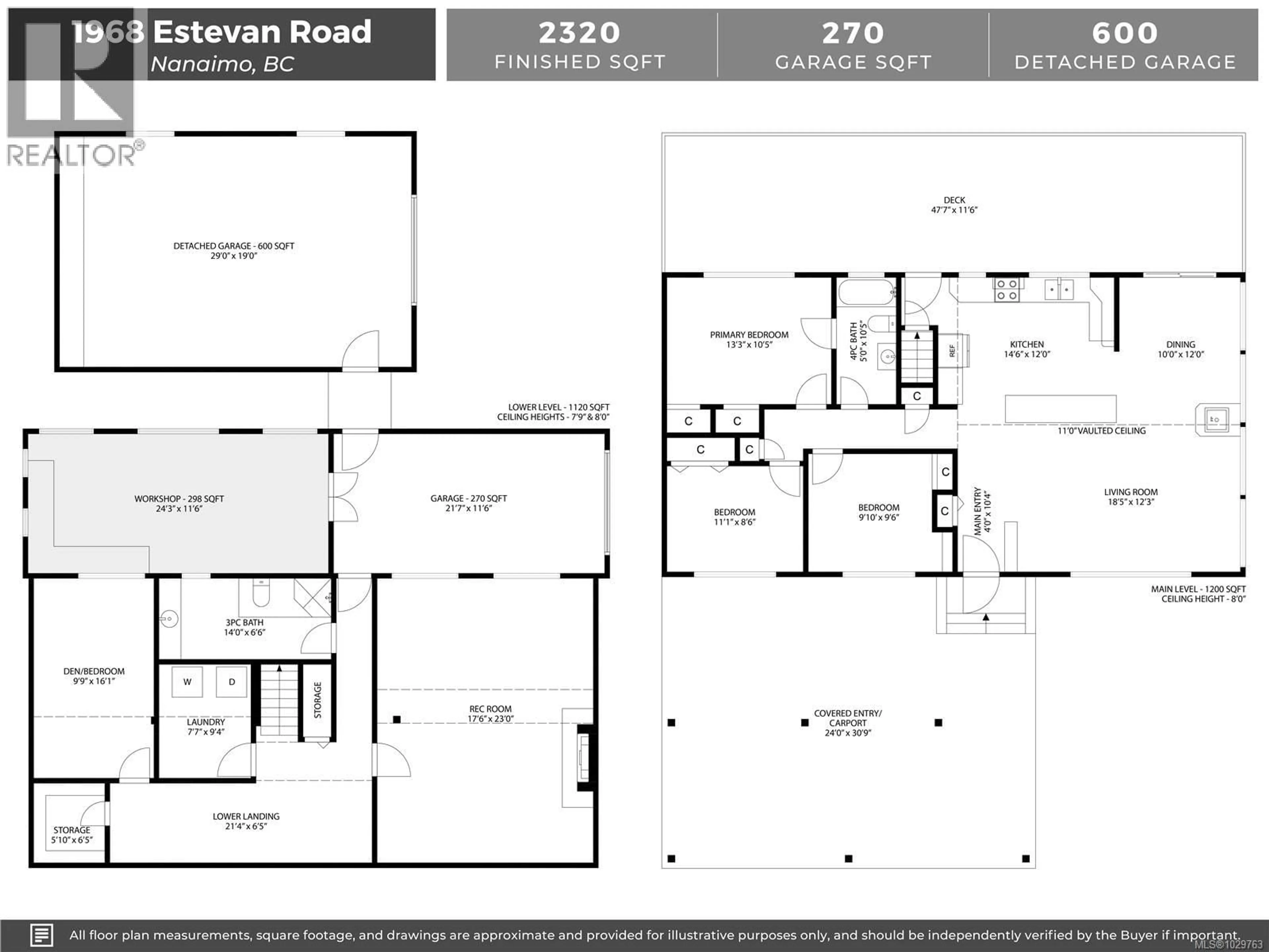 Floor plan for 1968 ESTEVAN ROAD, Nanaimo British Columbia V9S3Z2