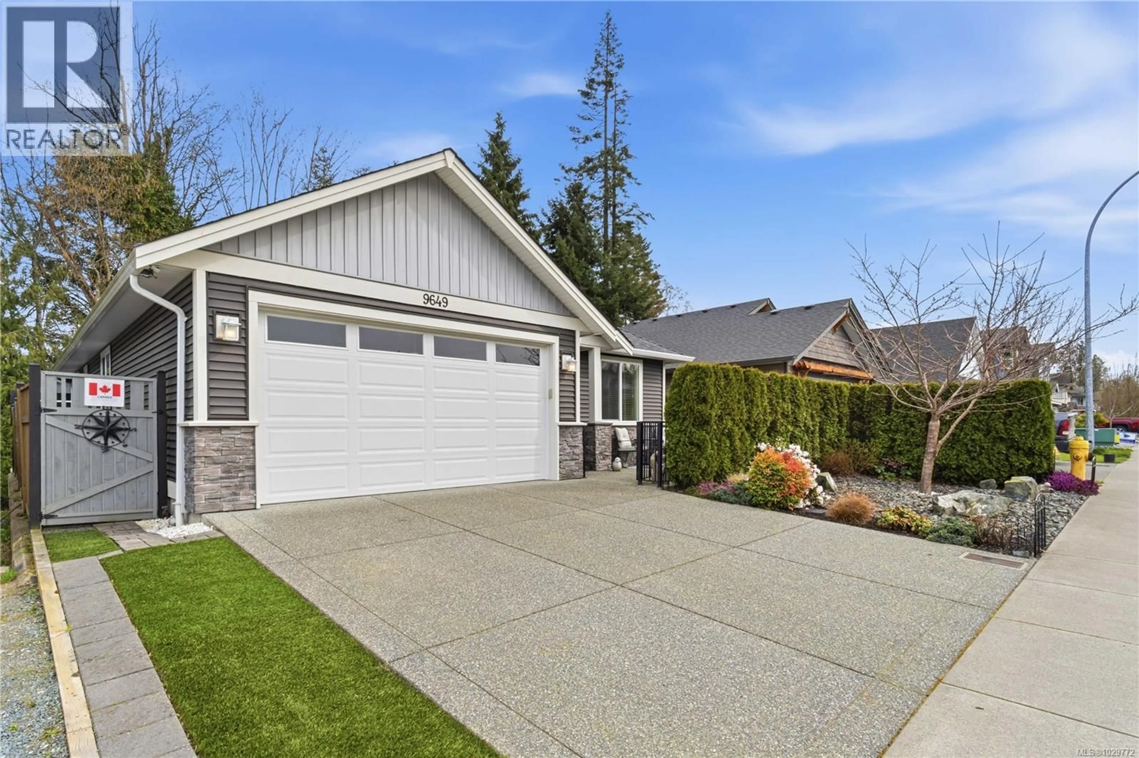 Home with vinyl exterior material, street for 9649 ASKEW CREEK DRIVE, Chemainus British Columbia V0R1K3