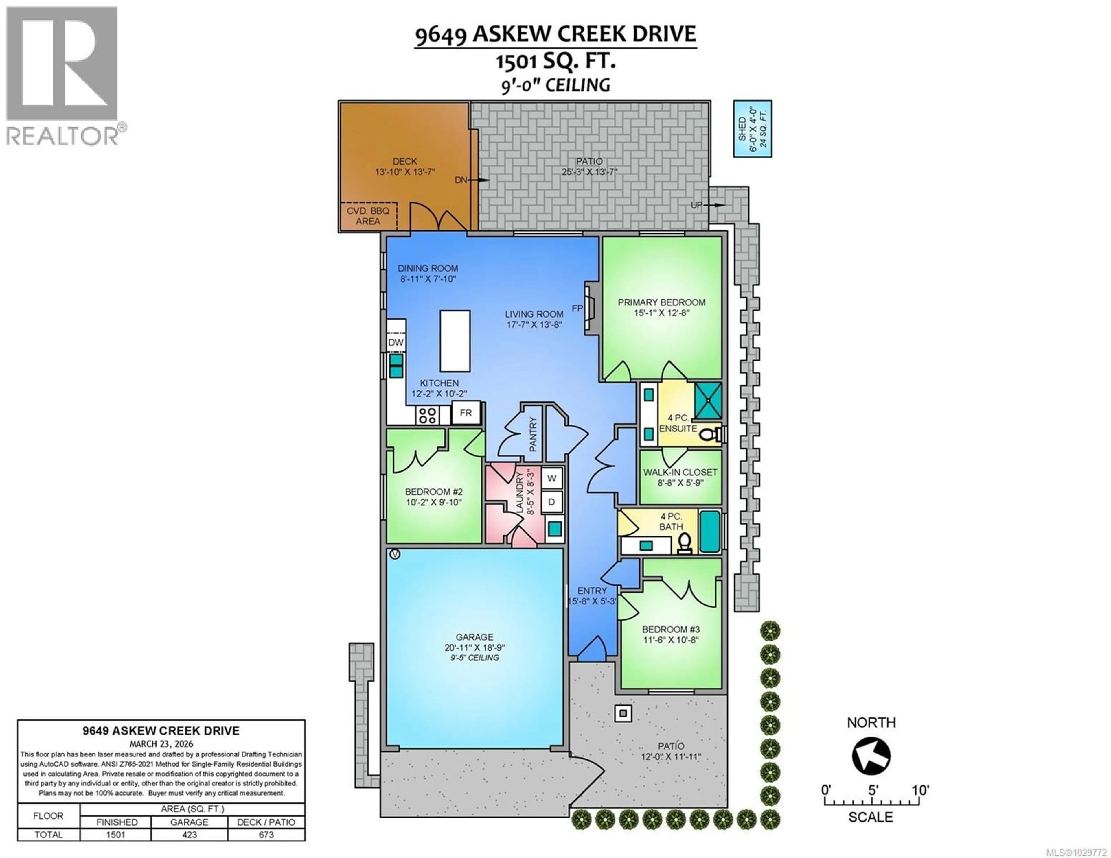Floor plan for 9649 ASKEW CREEK DRIVE, Chemainus British Columbia V0R1K3