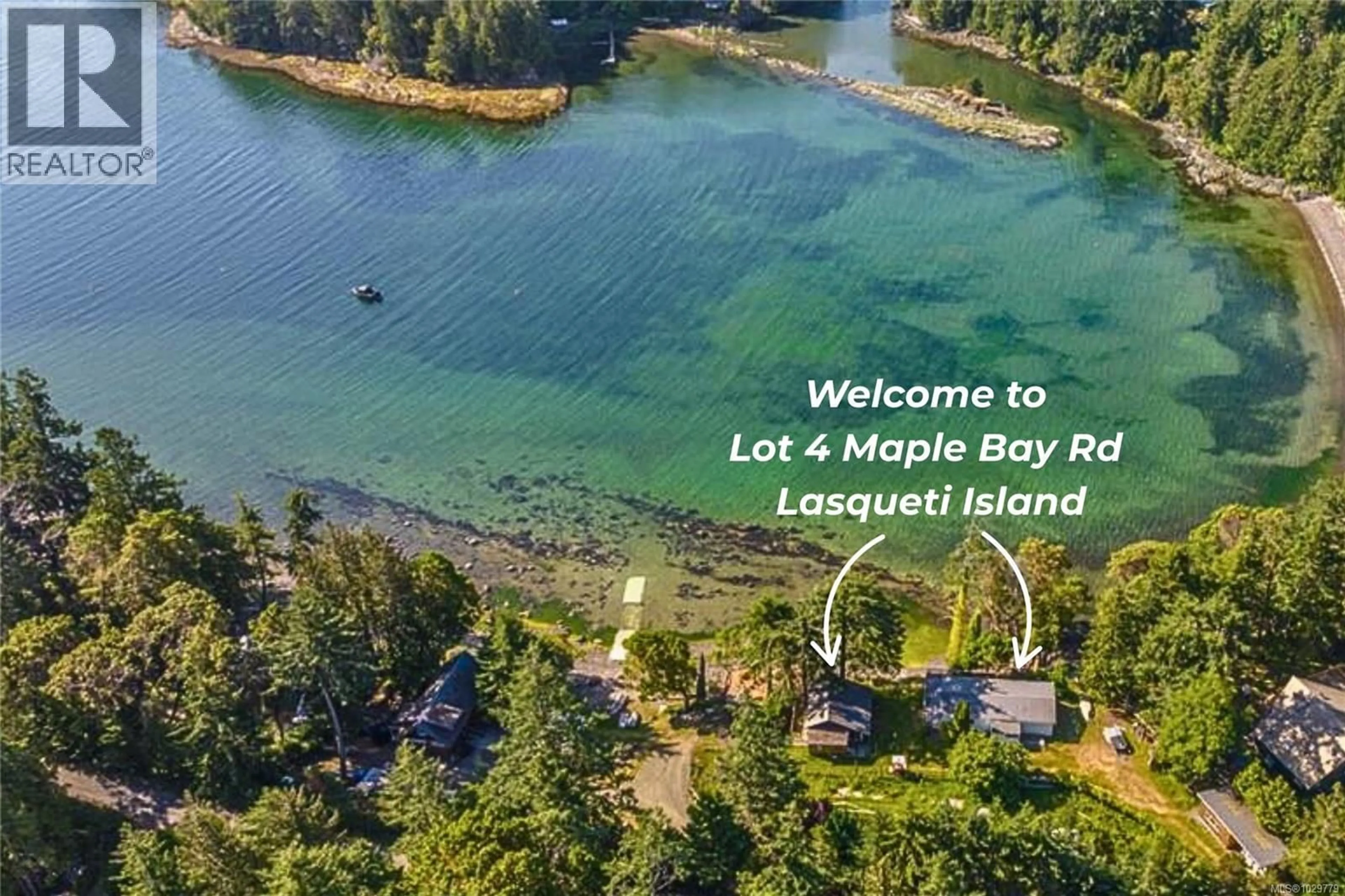A pic from outside/outdoor area/front of a property/back of a property/a pic from drone, water/lake/river/ocean view for Lot 4 MAPLE BAY ROAD, Lasqueti Island British Columbia V0R2J0