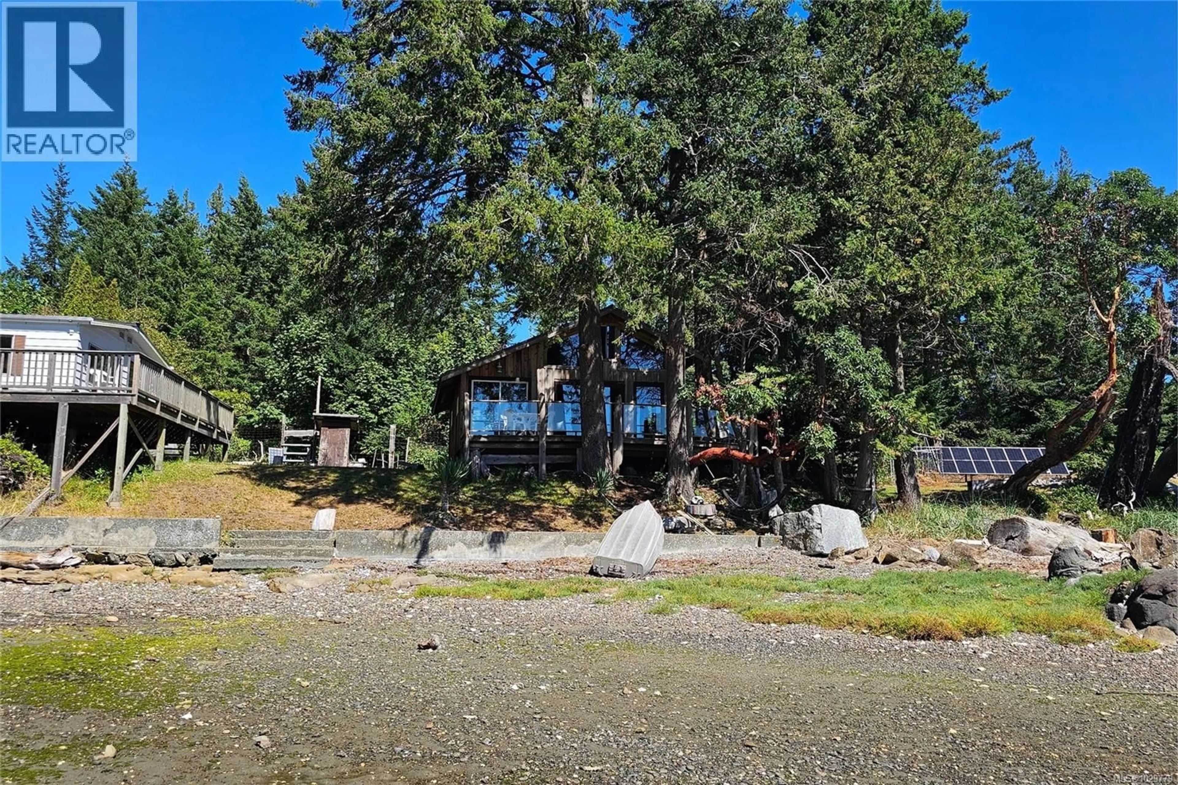 A pic from outside/outdoor area/front of a property/back of a property/a pic from drone, water/lake/river/ocean view for Lot 4 MAPLE BAY ROAD, Lasqueti Island British Columbia V0R2J0