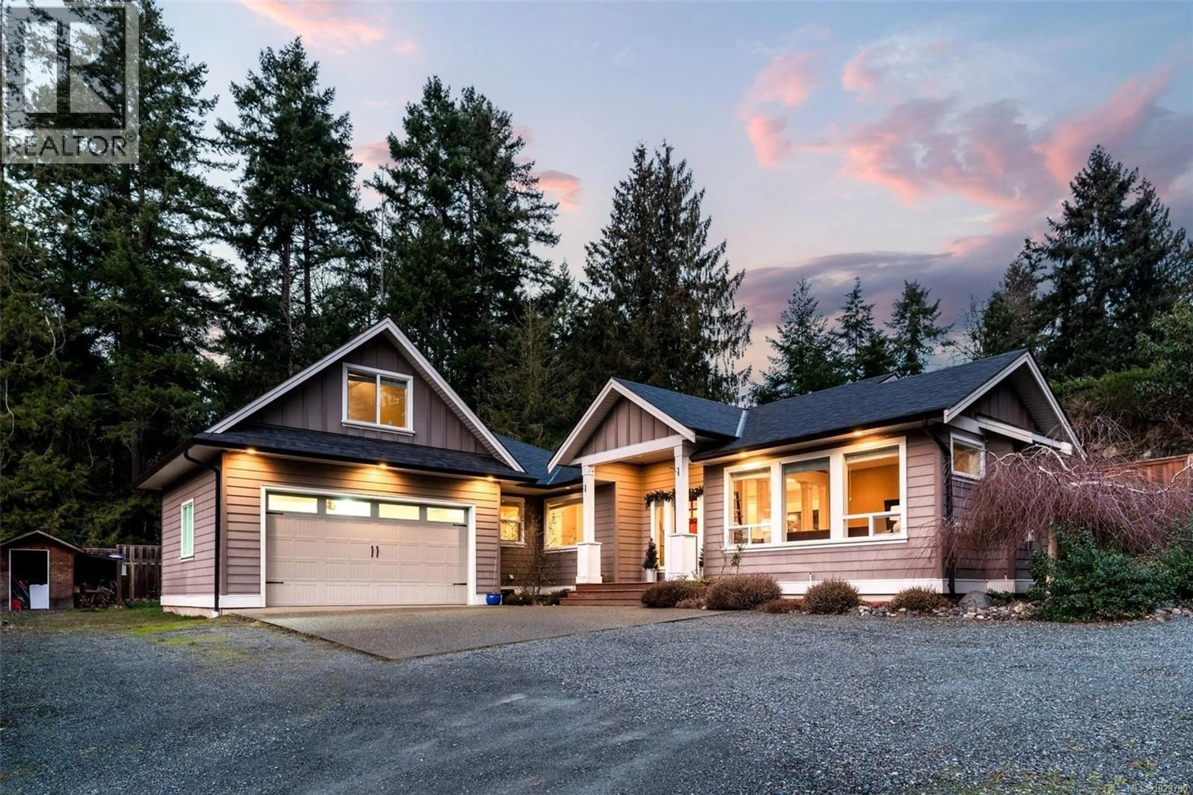 Home with vinyl exterior material, street for 2629 SHAWNIGAN LAKE ROAD, Shawnigan Lake British Columbia V0R2W2