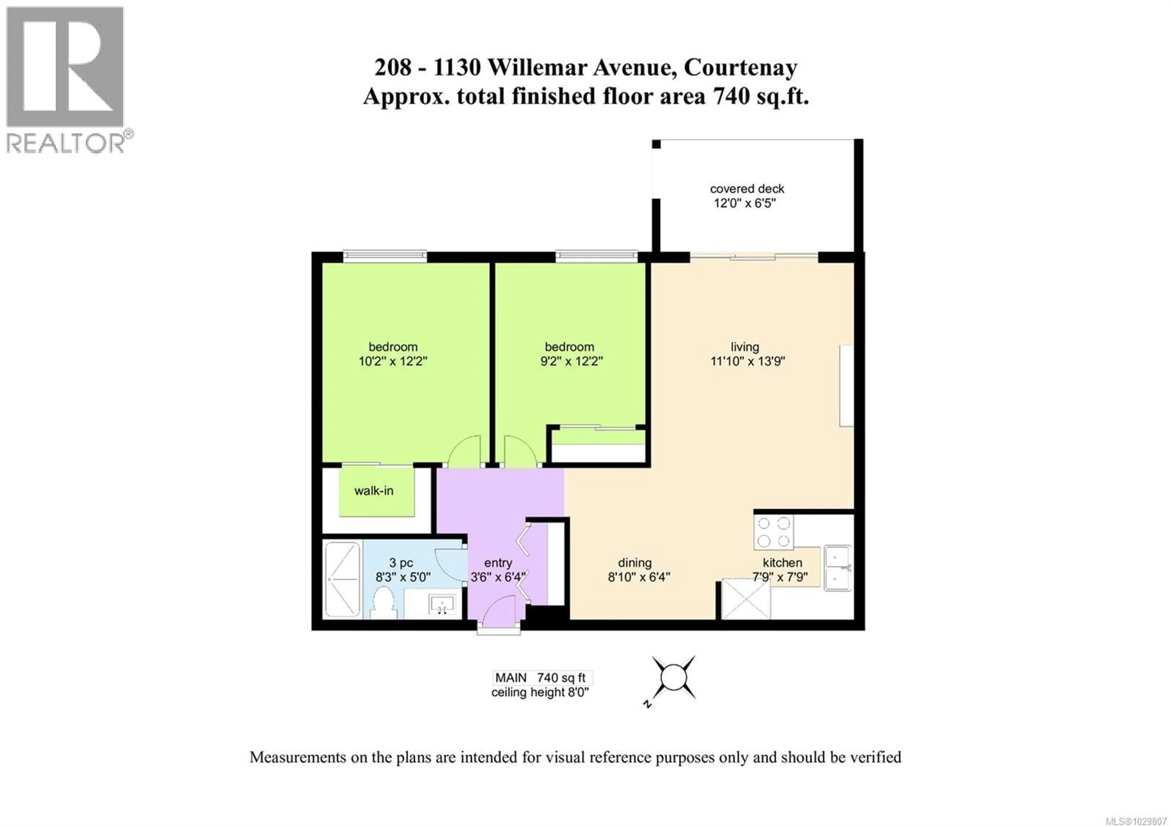 Floor plan for 208 - 1130 WILLEMAR AVENUE, Courtenay British Columbia V9N3L9