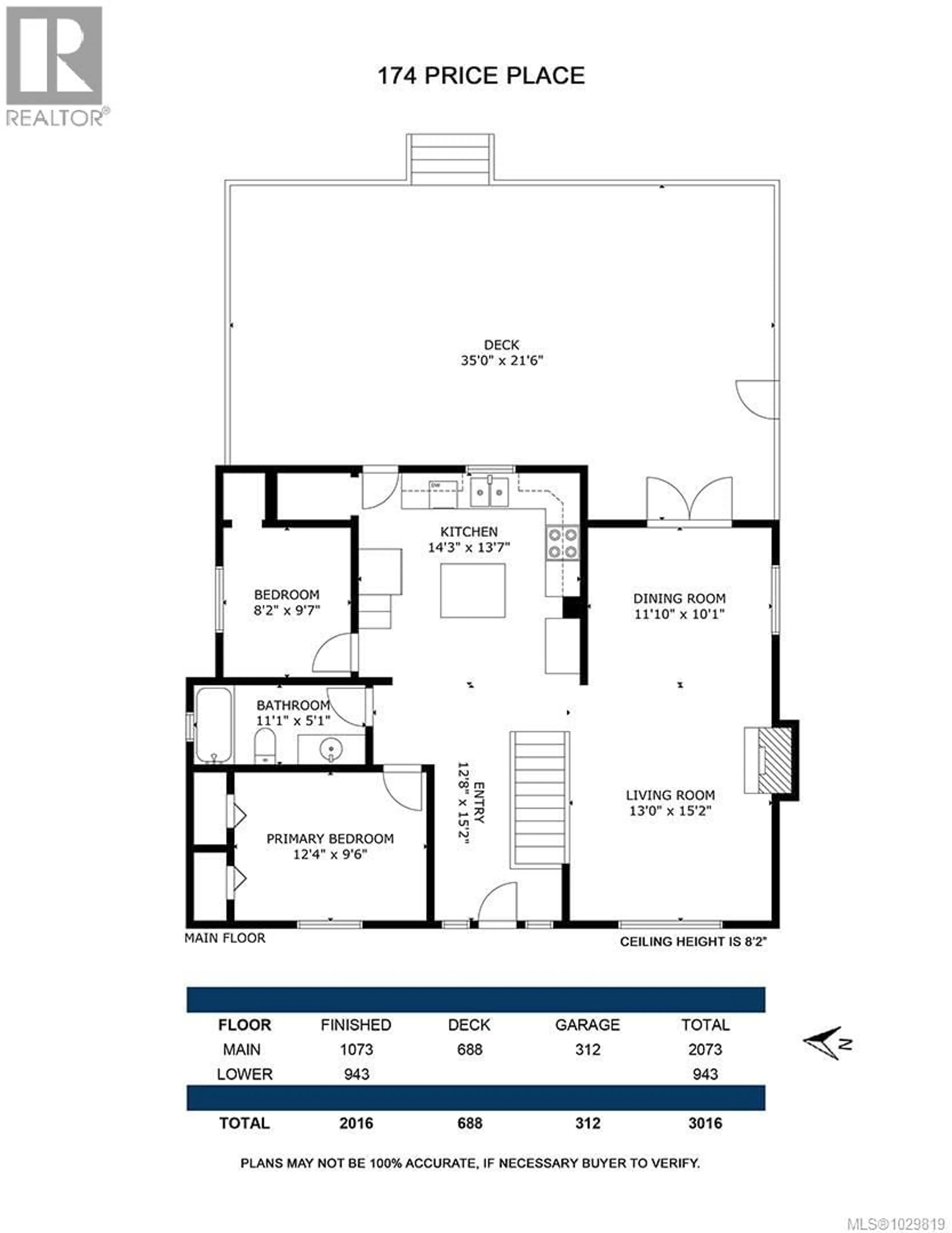 Floor plan for 174 PRICE PLACE, Duncan British Columbia V9L3L6