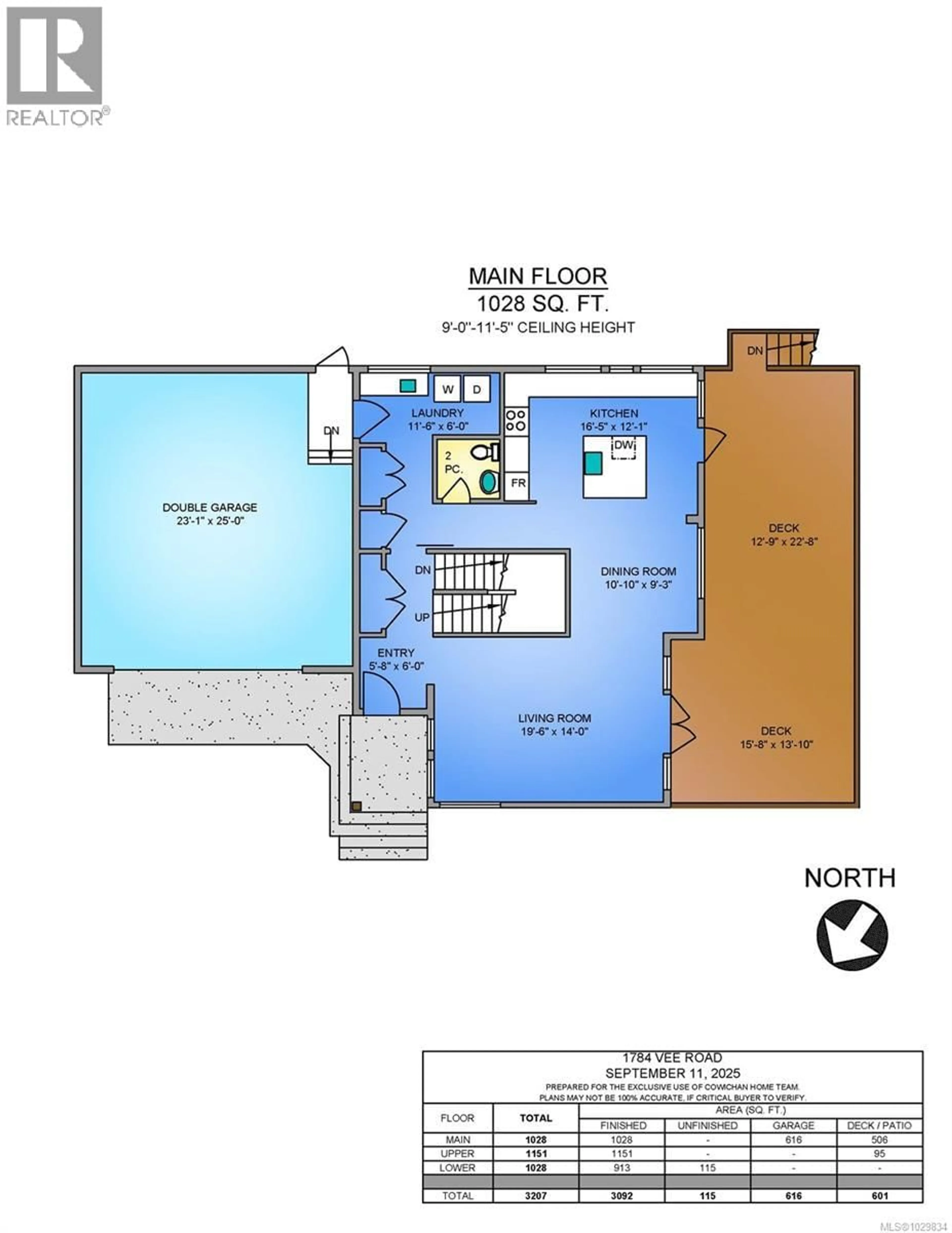 Floor plan for 1784 VEE ROAD, Cowichan Bay British Columbia V0R1N1