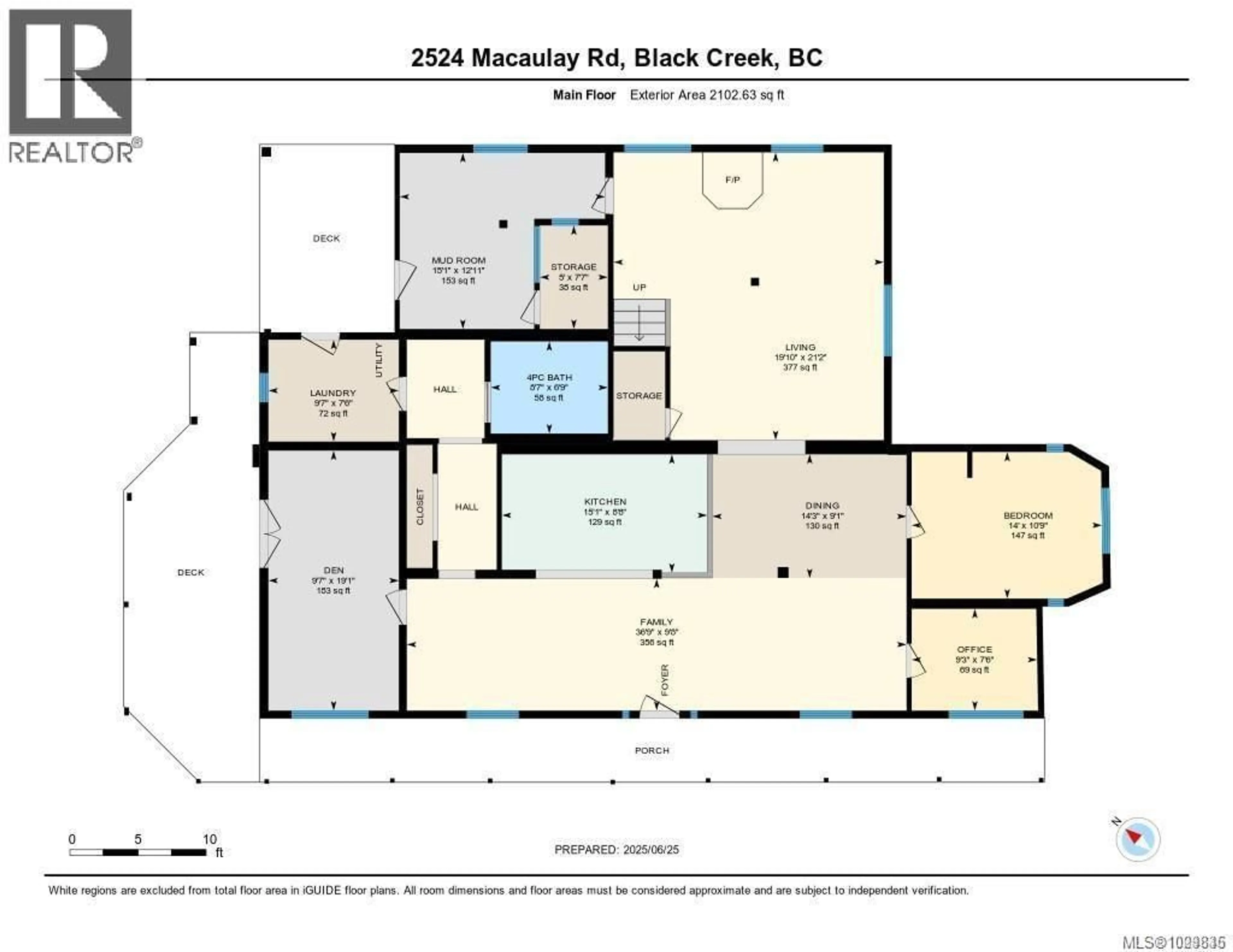 Floor plan for 2524 MACAULAY ROAD, Black Creek British Columbia V9J1B5