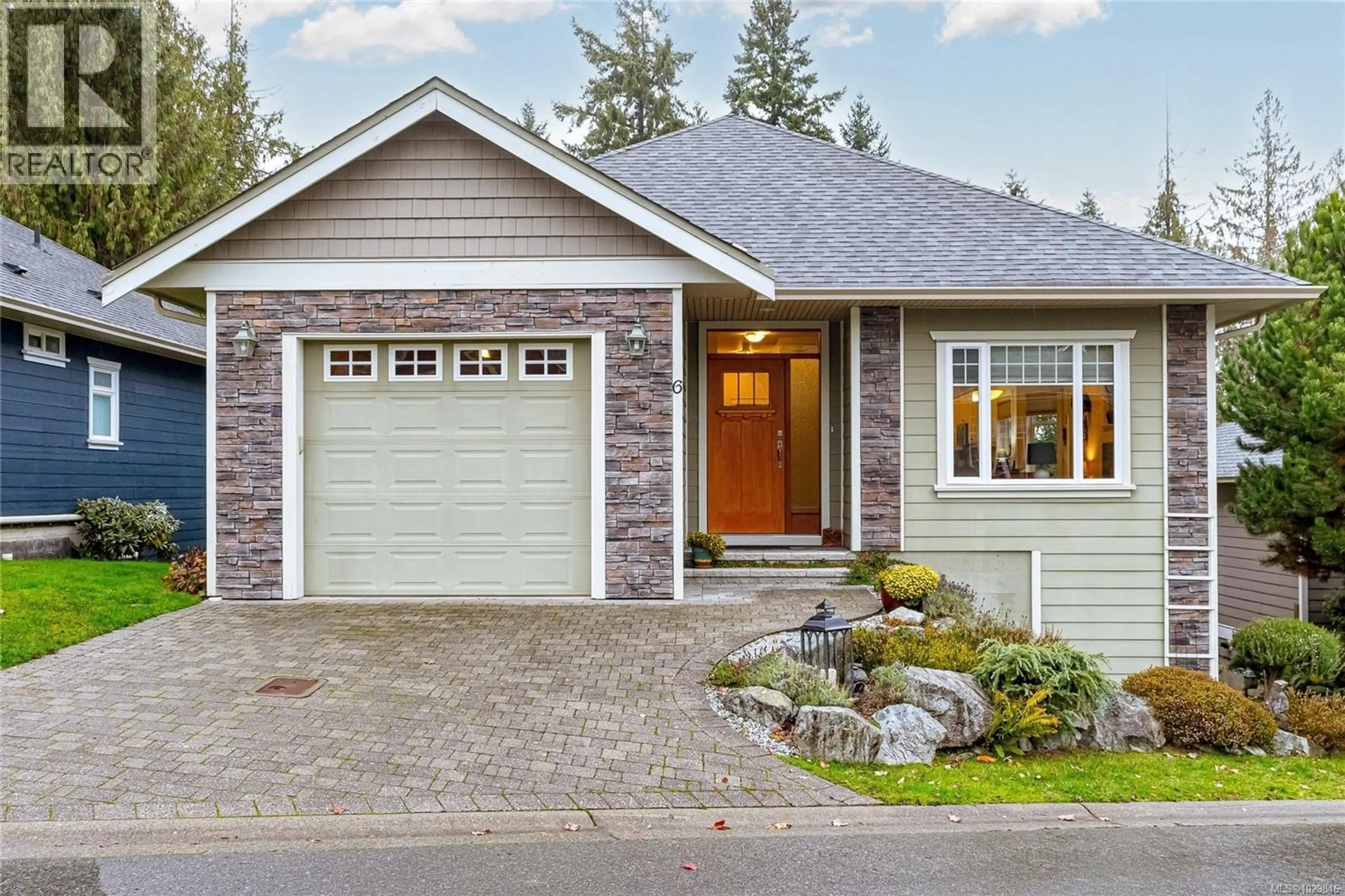 Home with brick exterior material, street for 6 - 5315 MILLER ROAD, Duncan British Columbia V9L0B6