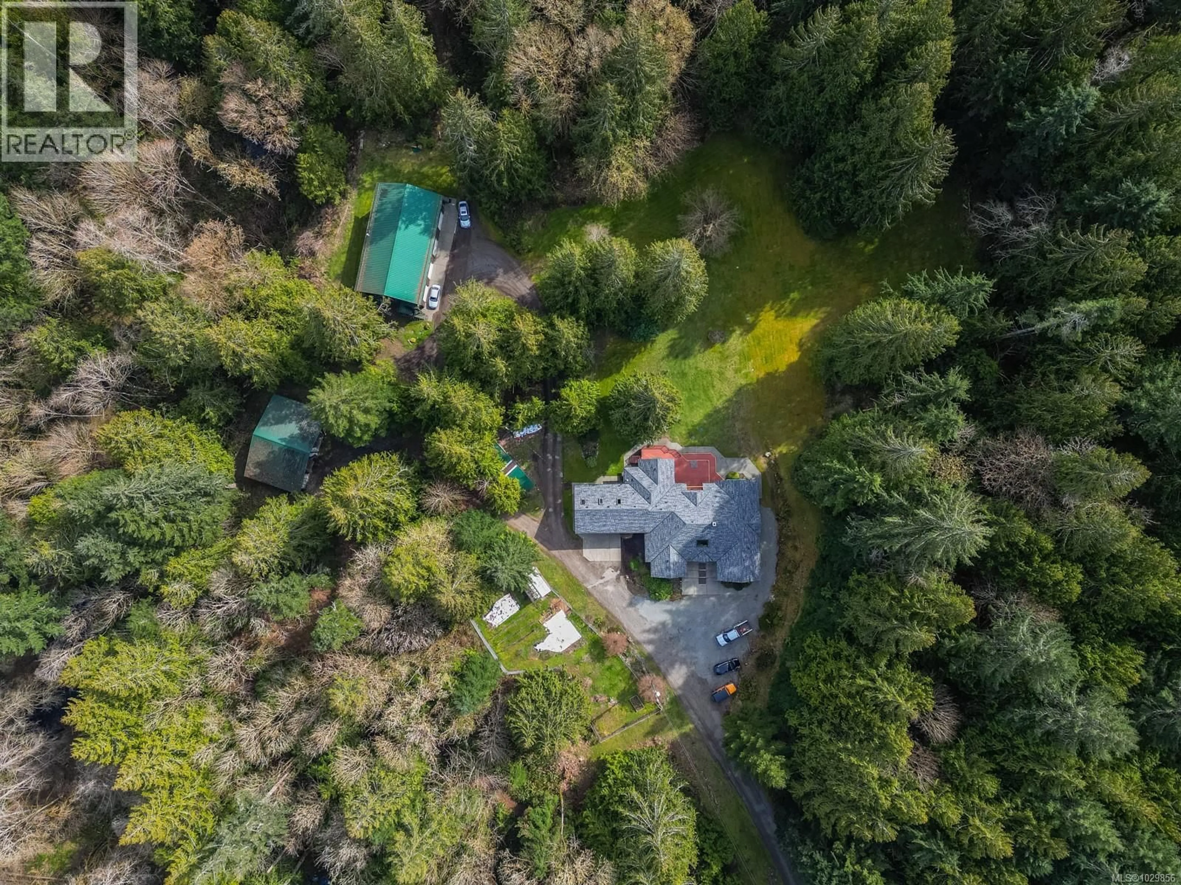A pic from outside/outdoor area/front of a property/back of a property/a pic from drone, forest/trees view for 3105 CAMERON-TAGGART ROAD, Cobble Hill British Columbia V8H0B6