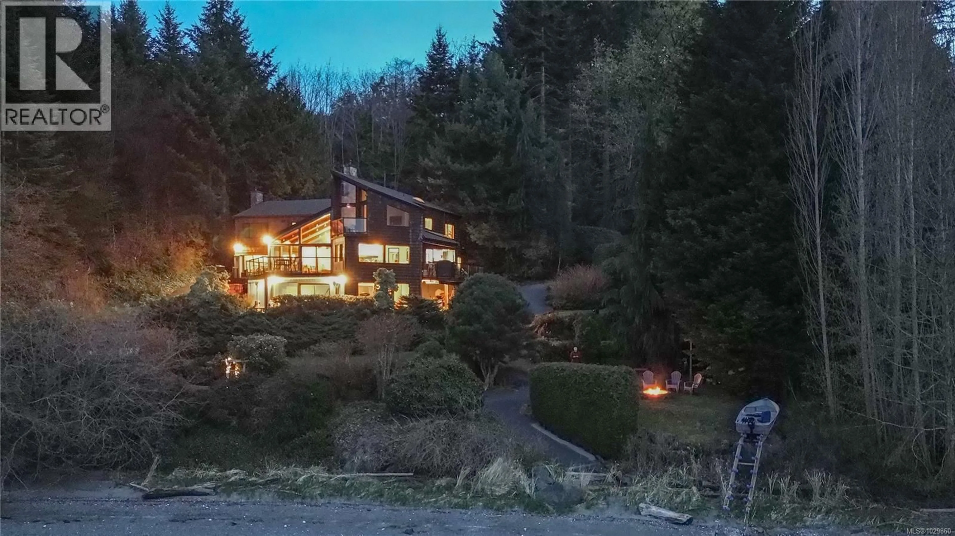 A pic from outside/outdoor area/front of a property/back of a property/a pic from drone, water/lake/river/ocean view for 1141 JOYCE ROAD, Cowichan Bay British Columbia V0R1N2