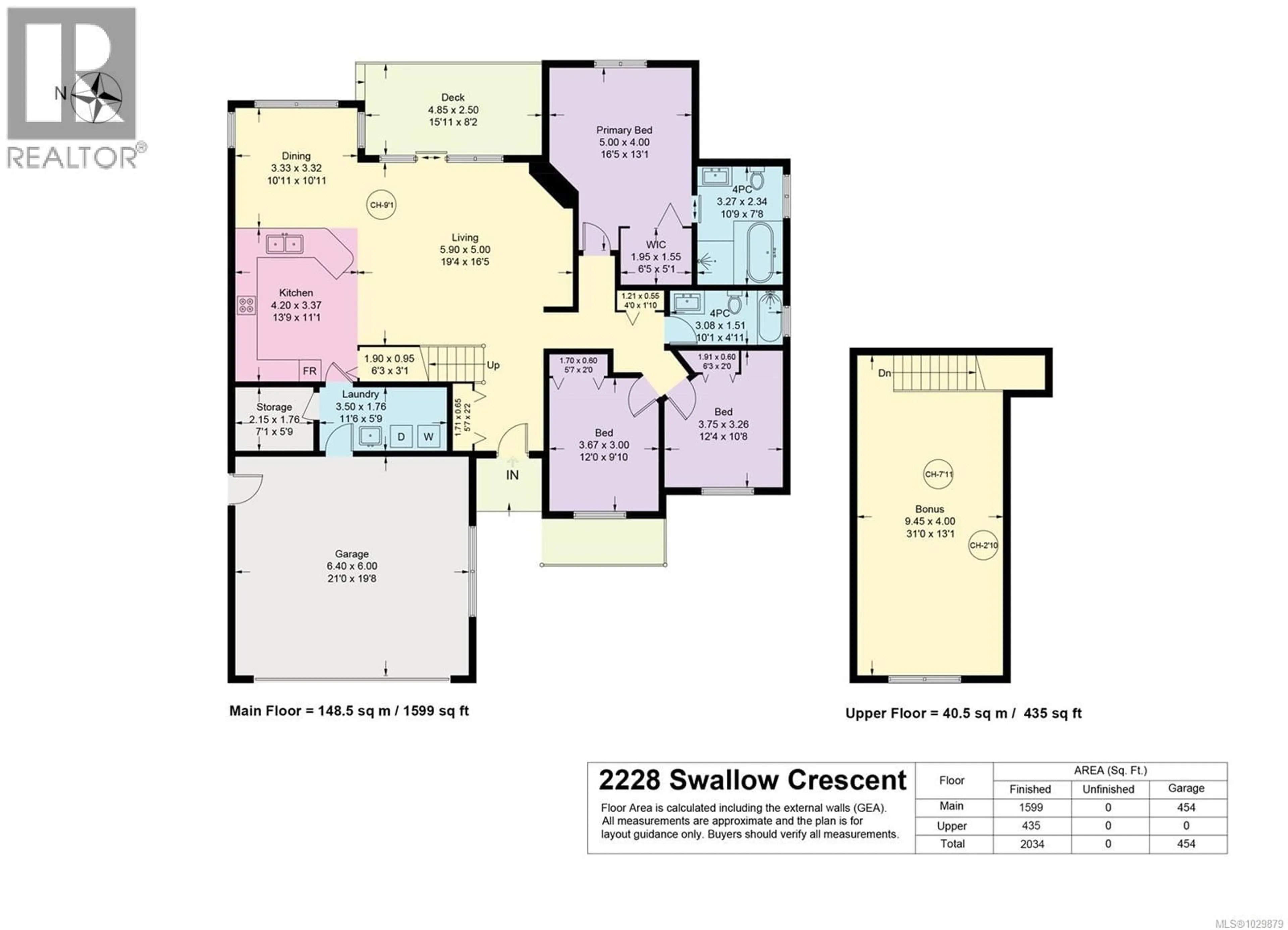 Floor plan for 2228 SWALLOW CRESCENT, Courtenay British Columbia V9N9W5