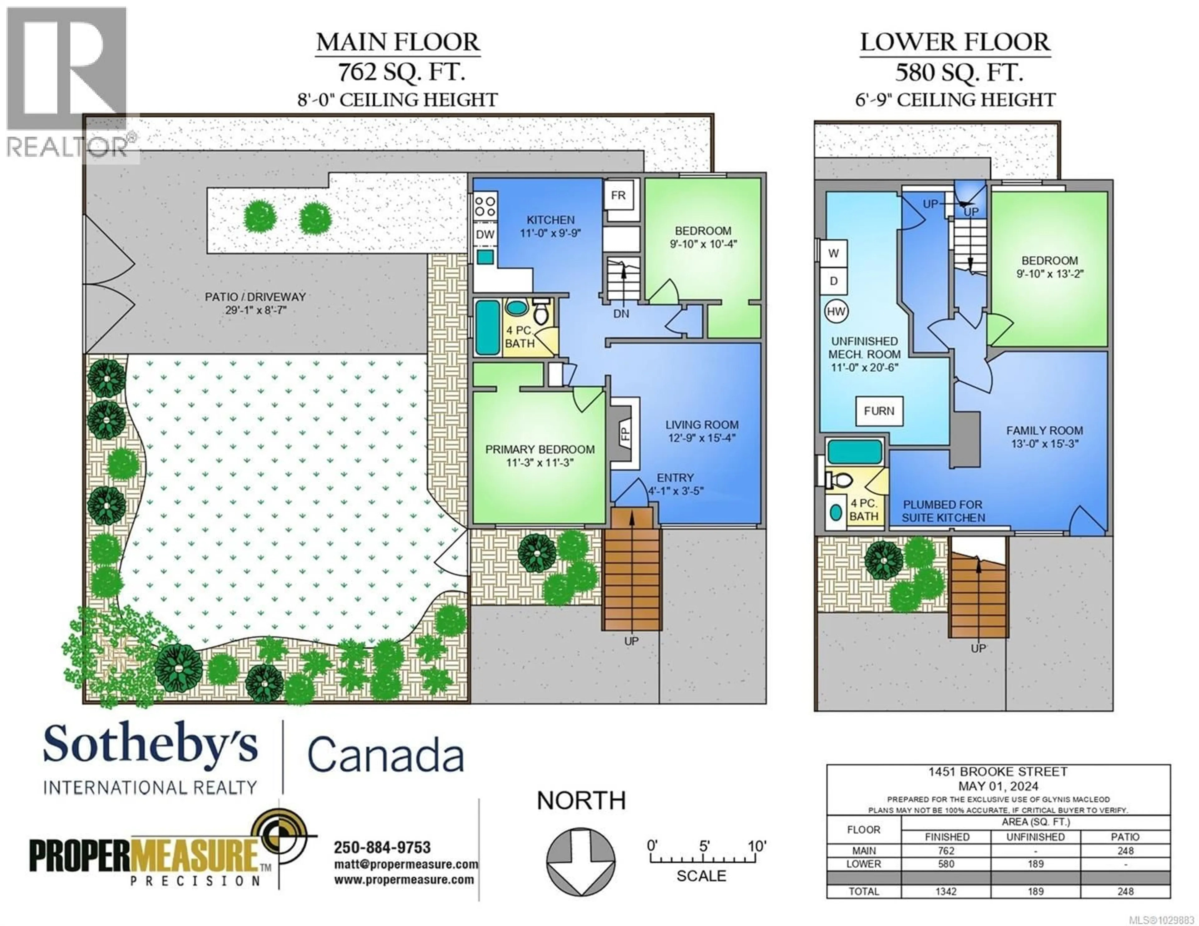 Floor plan for 1451 BROOKE STREET, Victoria British Columbia V8S1M4