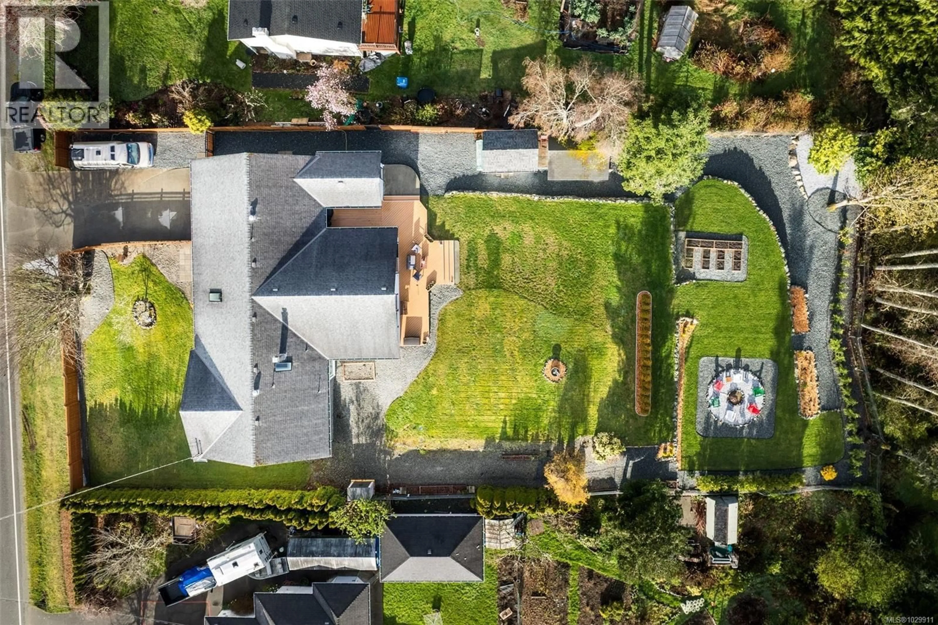 A pic from outside/outdoor area/front of a property/back of a property/a pic from drone, street for 1563 WHIFFIN SPIT ROAD, Sooke British Columbia V9Z0T4