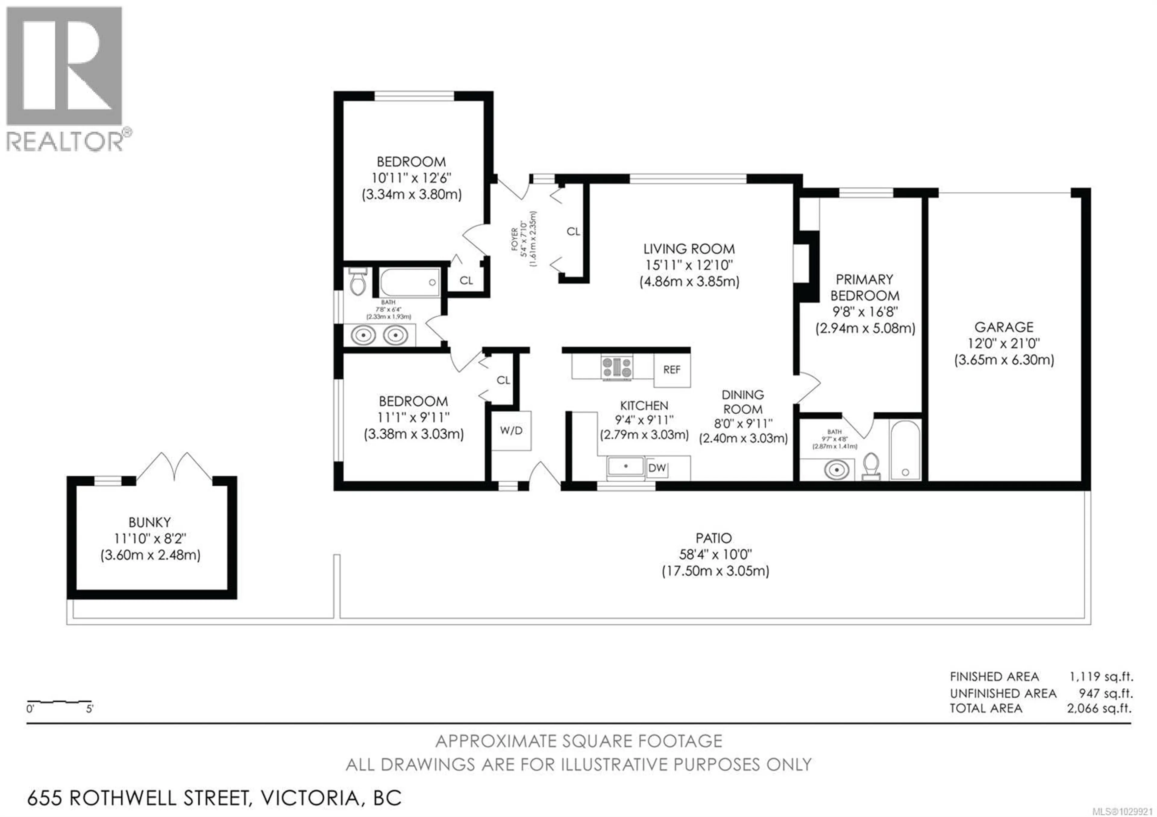 Floor plan for 655 ROTHWELL STREET, Victoria British Columbia V9A4E2