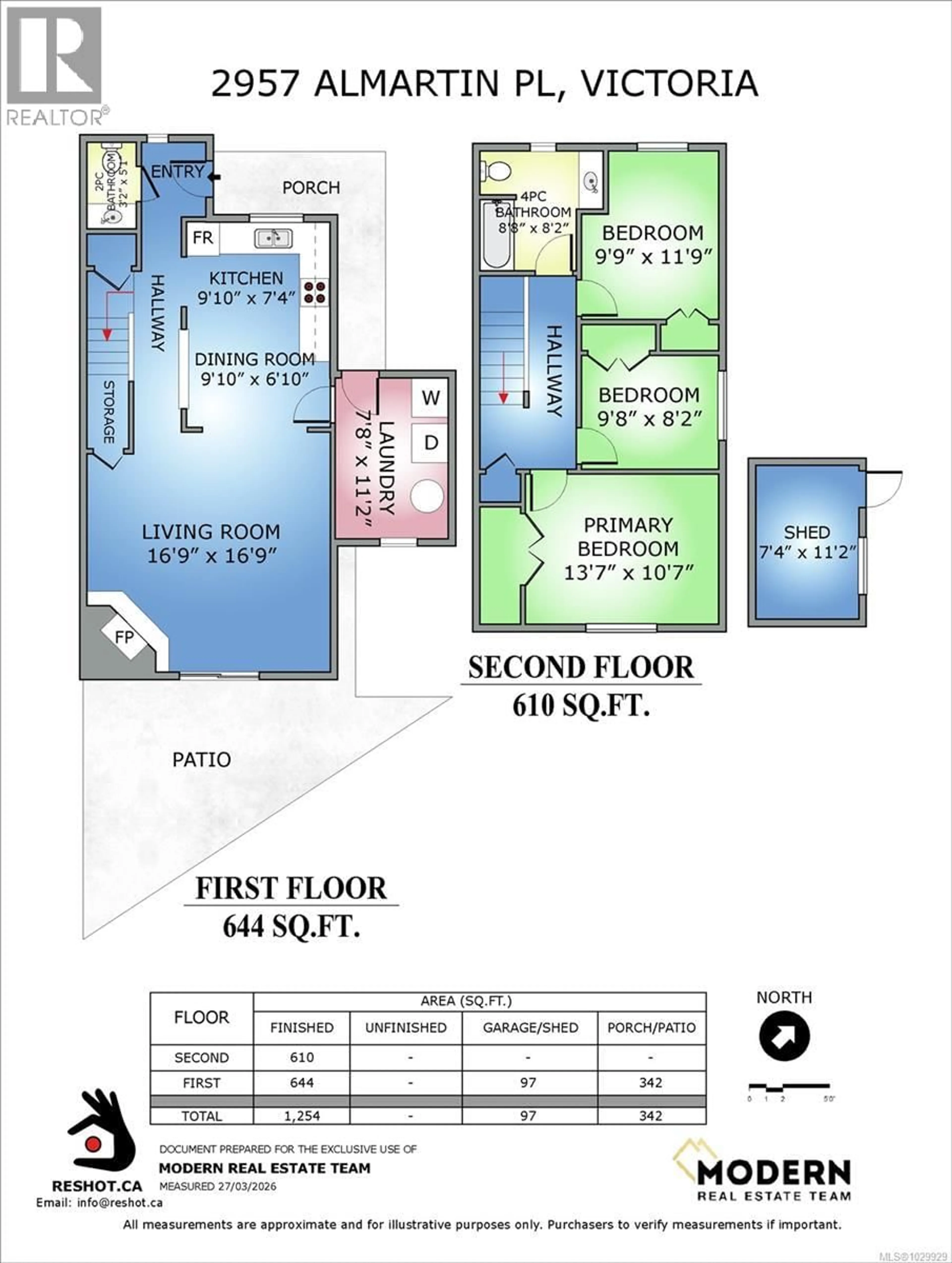 Floor plan for 2957 ALMARTIN PLACE, Colwood British Columbia V9B4Z1