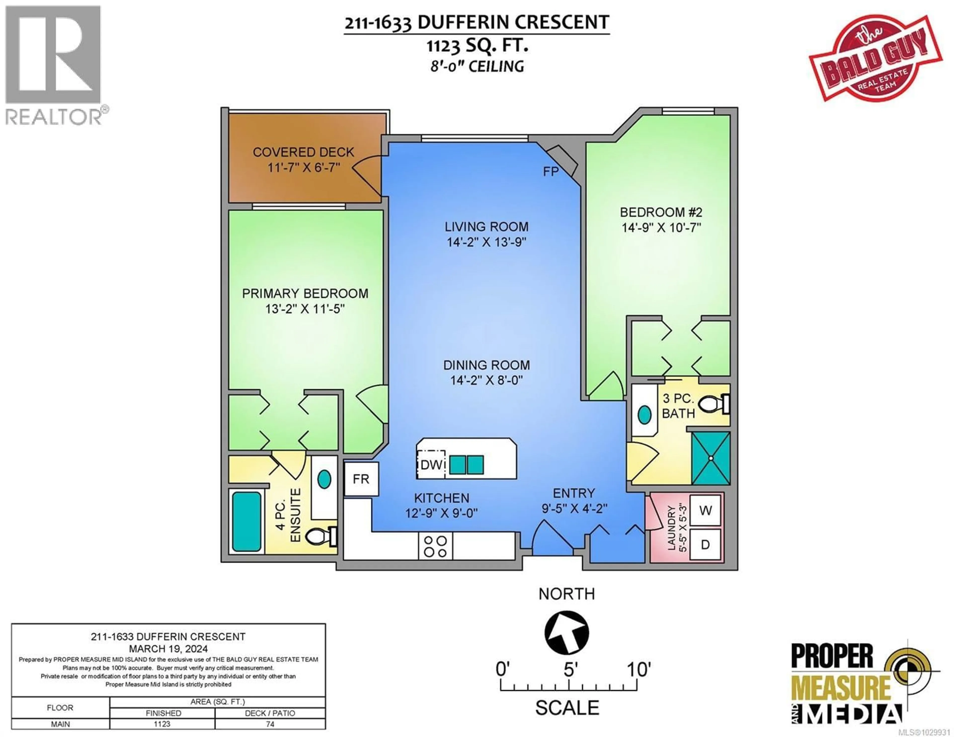 Floor plan for 211 - 1633 DUFFERIN CRESCENT, Nanaimo British Columbia V9S5T4
