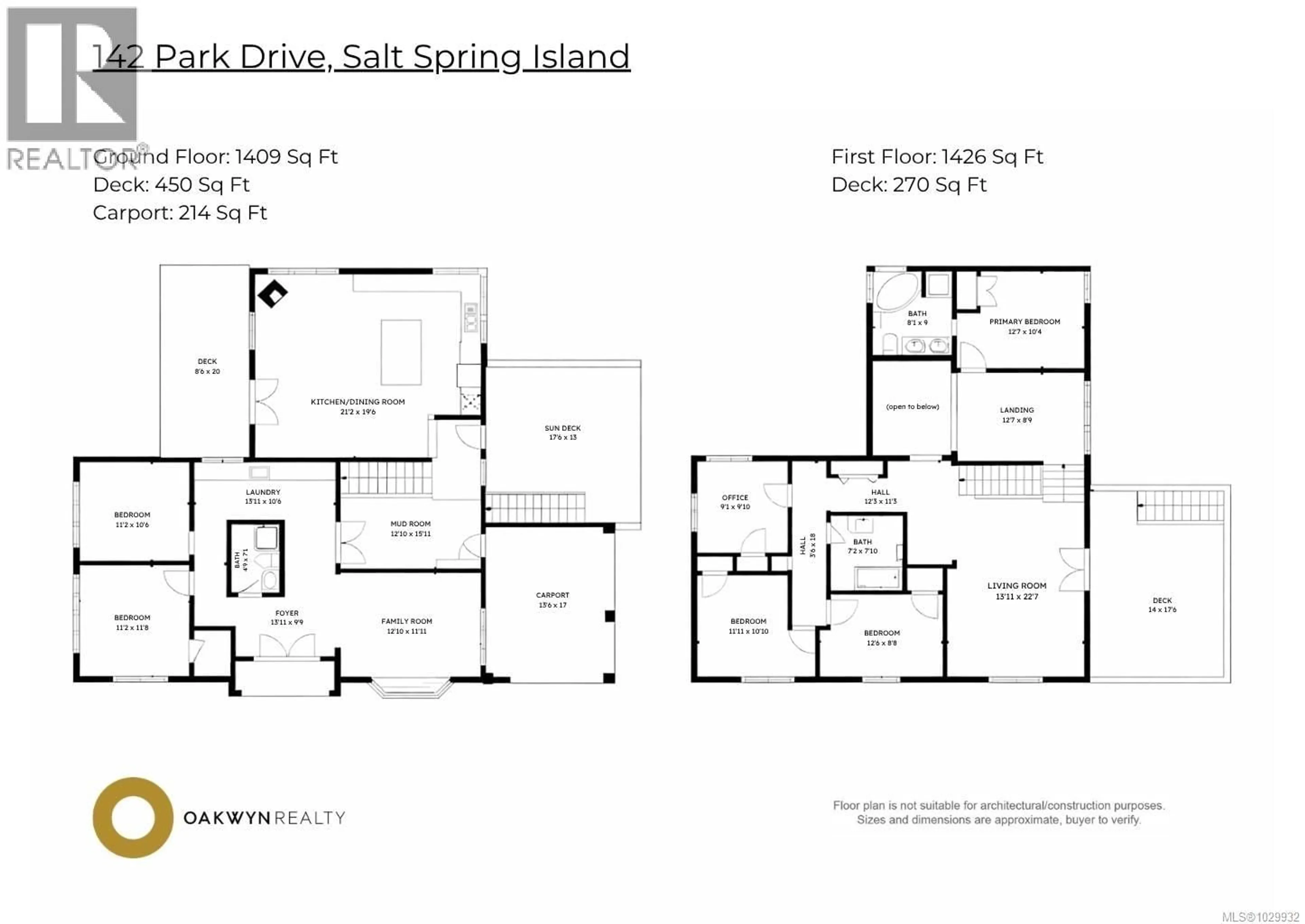 Floor plan for 142 PARK DRIVE, Salt Spring British Columbia V8K2R7
