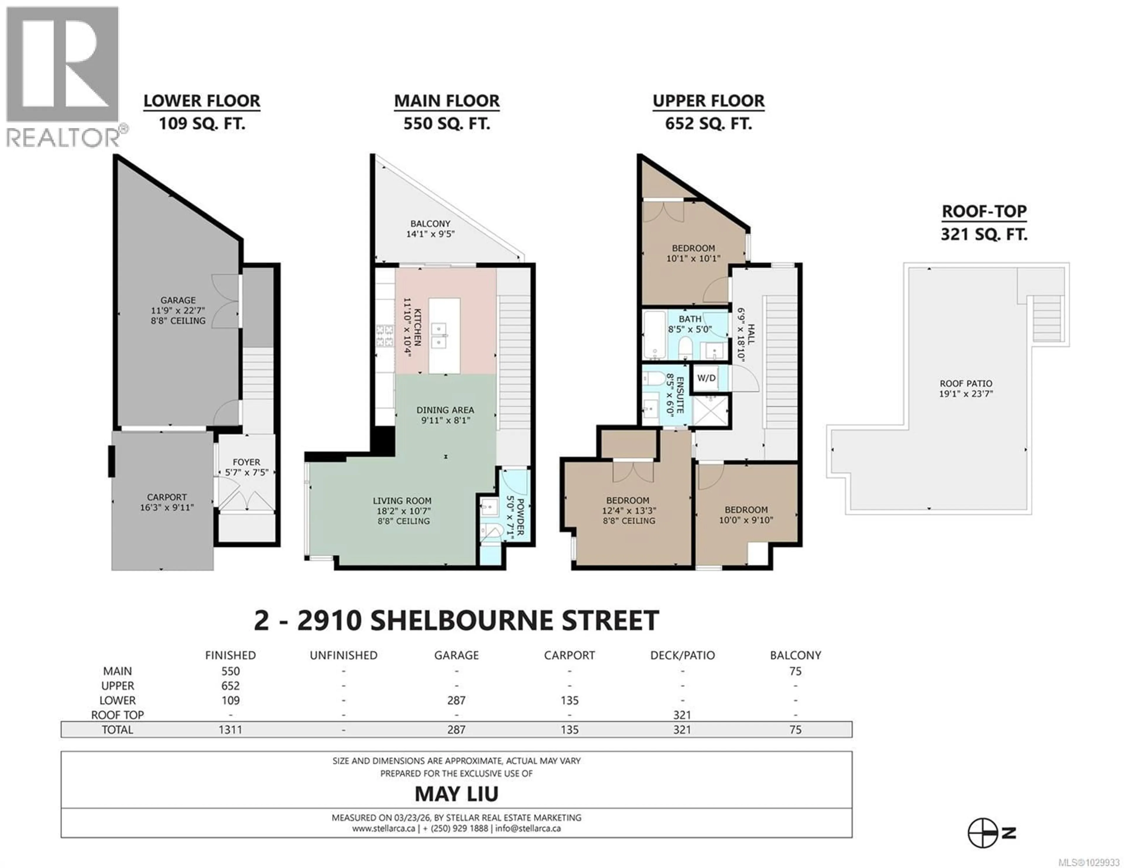 Floor plan for 2 - 2910 SHELBOURNE STREET, Victoria British Columbia V8R4M6