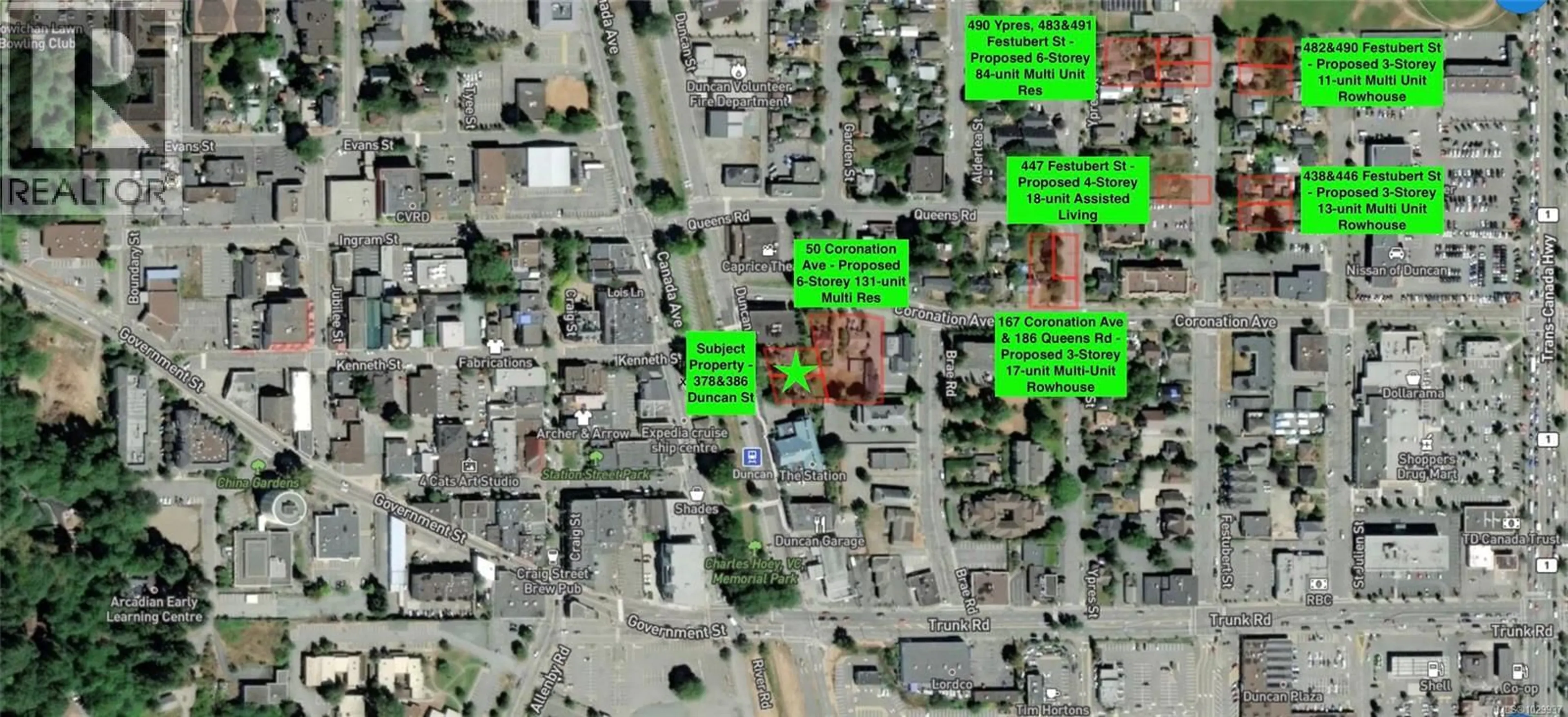 Picture of a map for 386 DUNCAN STREET, Duncan British Columbia V9L2A5