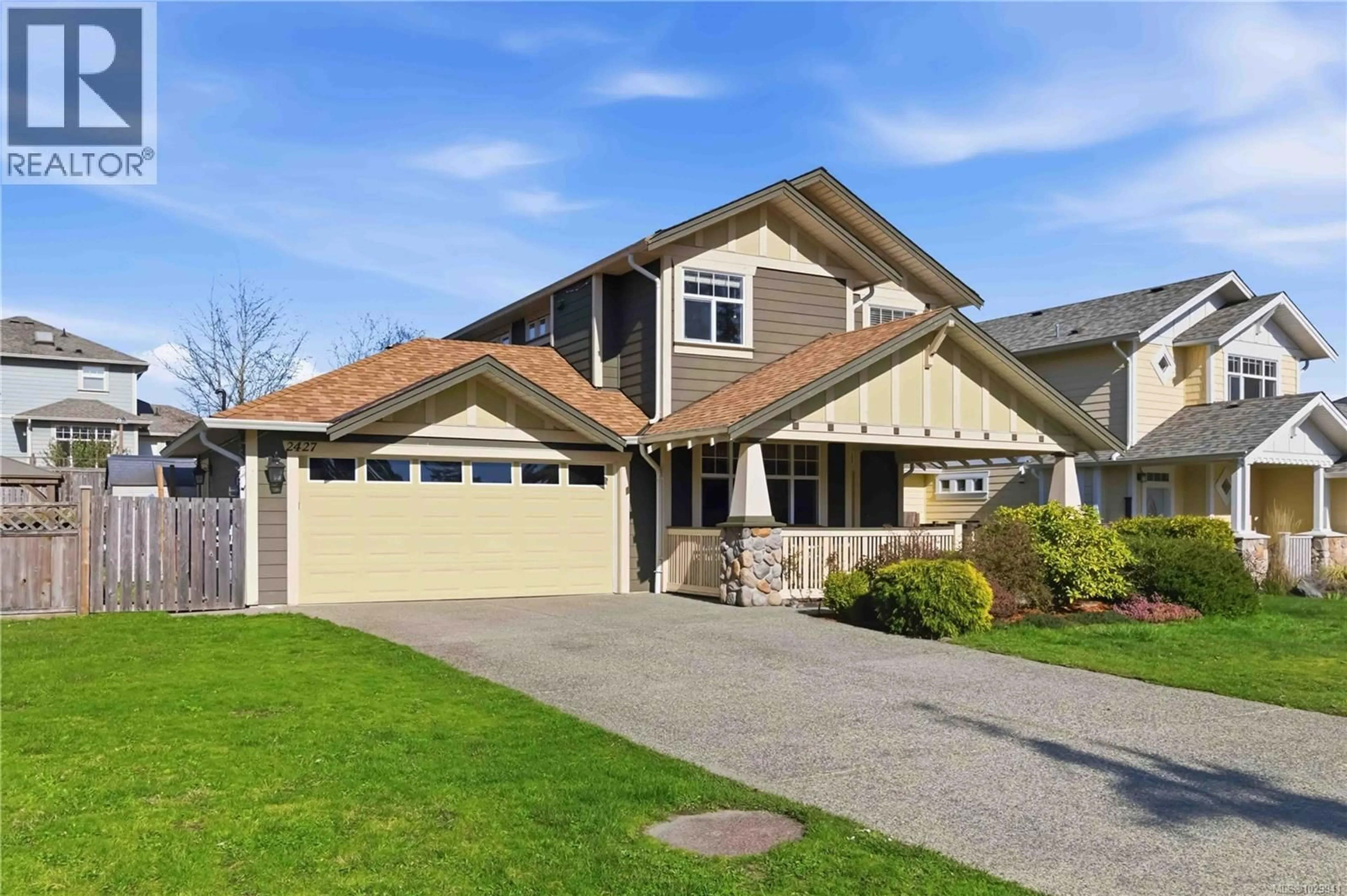 Home with vinyl exterior material, street for 2427 DRIFTWOOD DRIVE, Sooke British Columbia V9Z0Y6